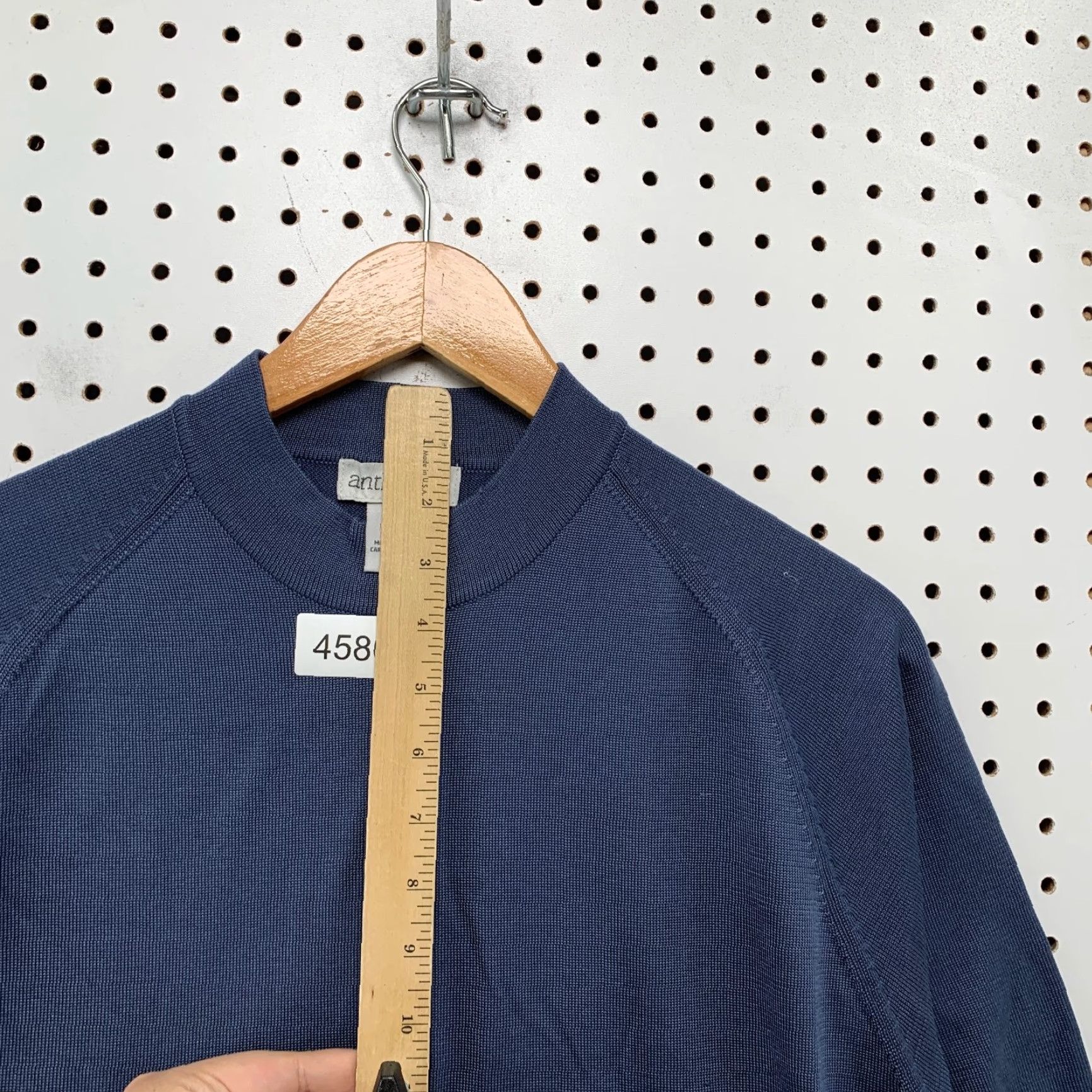Vintage Anthology Shirt Mens Small Blue Crewneck Silk Short Sleeve Size US S / EU 44-46 / 1 - 6 Thumbnail