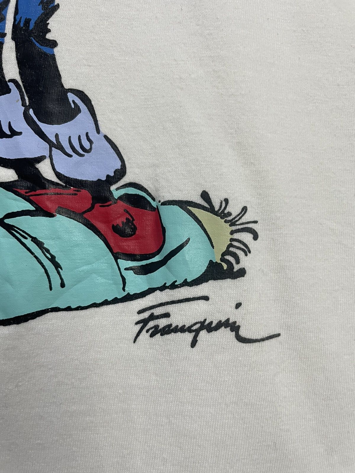 Vintage Vintage 2002 Franquin Marsu Comics T-Shirt Size US L / EU 52-54 / 3 - 4 Thumbnail