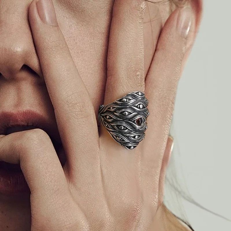 Japanese Brand × Jewelry × Vintage Multi Eyes Ring Size ONE SIZE - 2 Thumbnail