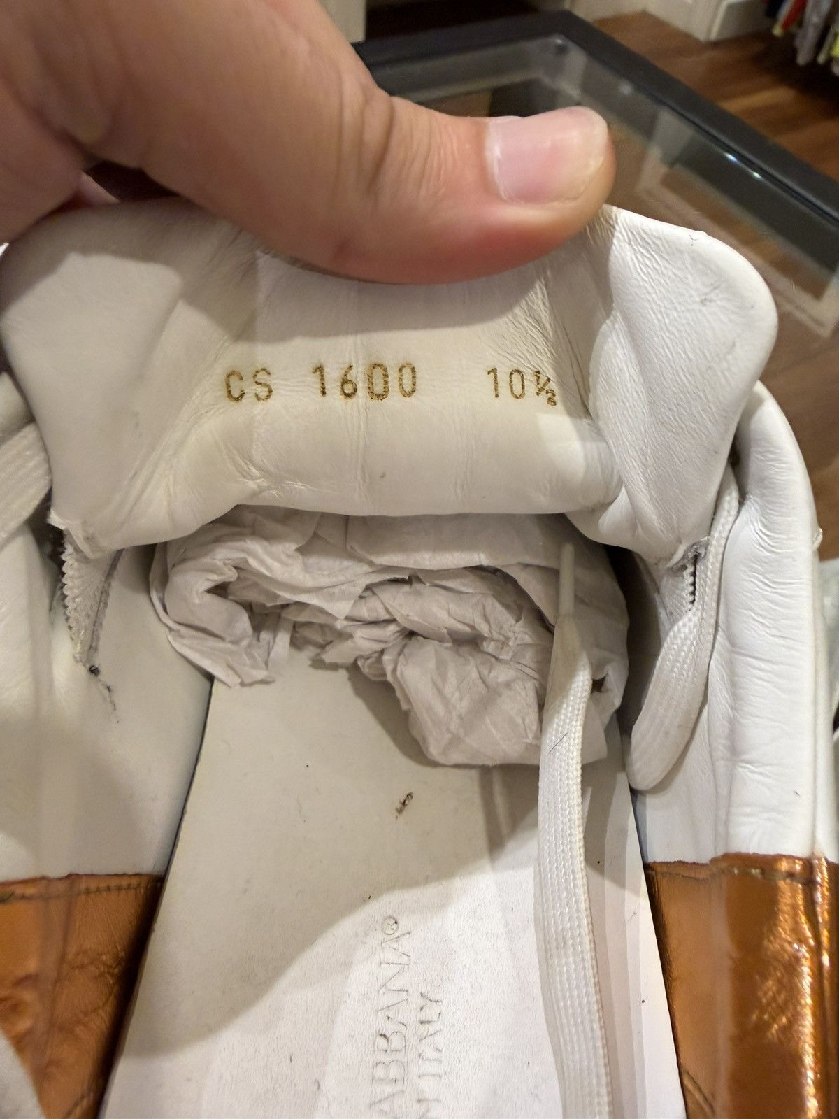 Dolce & Gabbana Dolce & Gabbana Portofino -Gold White Size US 10.5 / EU 43-44 - 8 Thumbnail