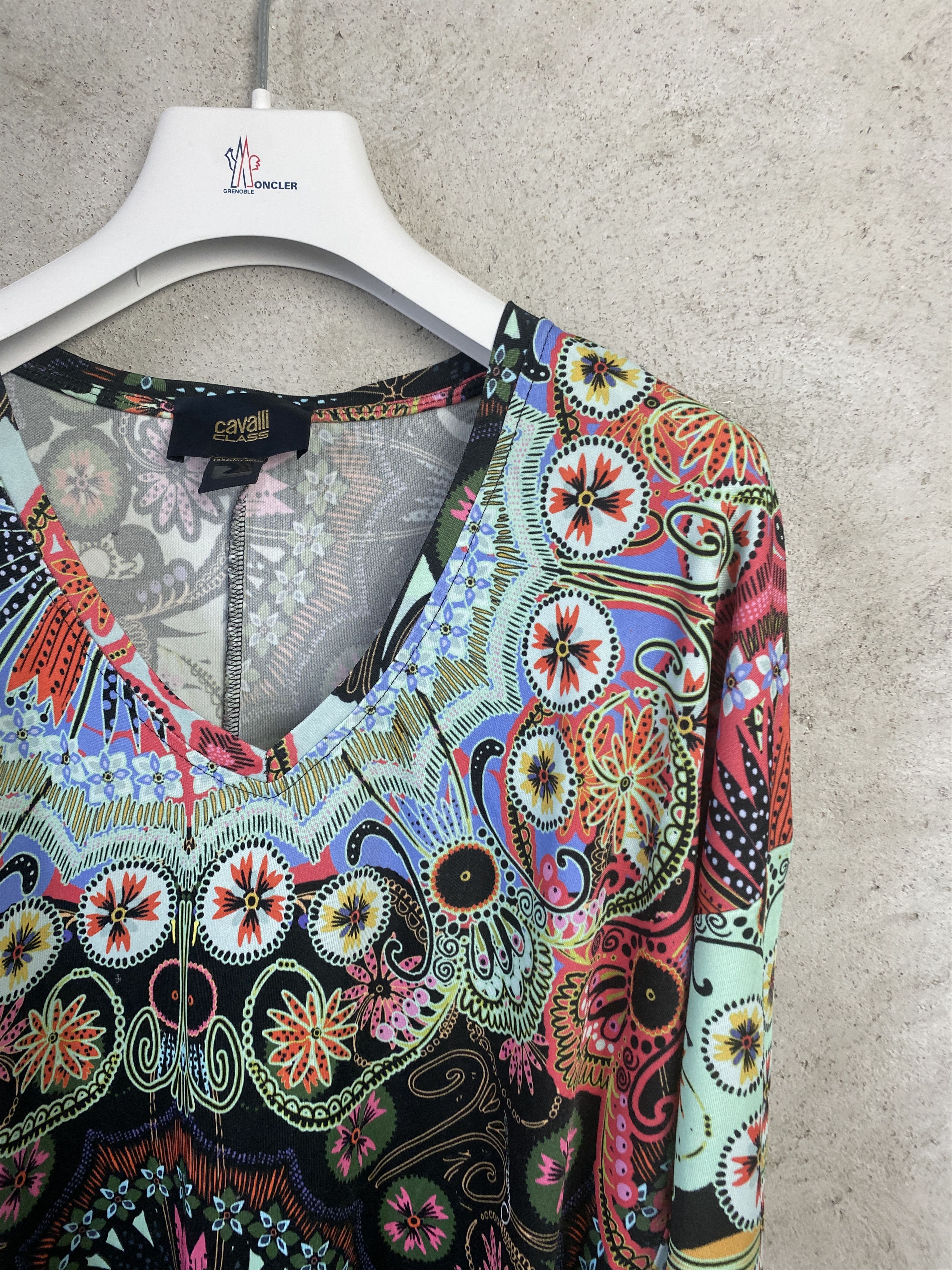 Cavalli Class Cavalli Class multicolor blosue viscose t-shirt tee Size S / US 4 / IT 40 - 2 Thumbnail