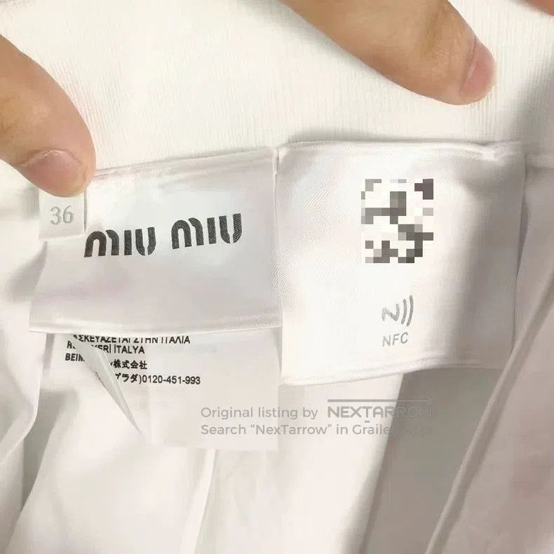 Miu Miu Miu Miu White Logo Cropped Set. Size S / US 4 / IT 40 - 6 Thumbnail