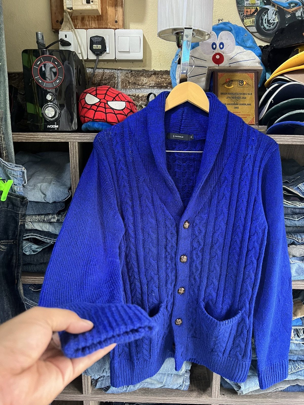 RAGEBLUE 🔥Rageblue Shawl Collar Knit Cardigan Size M / US 6-8 / IT 42-44 - 7 Thumbnail