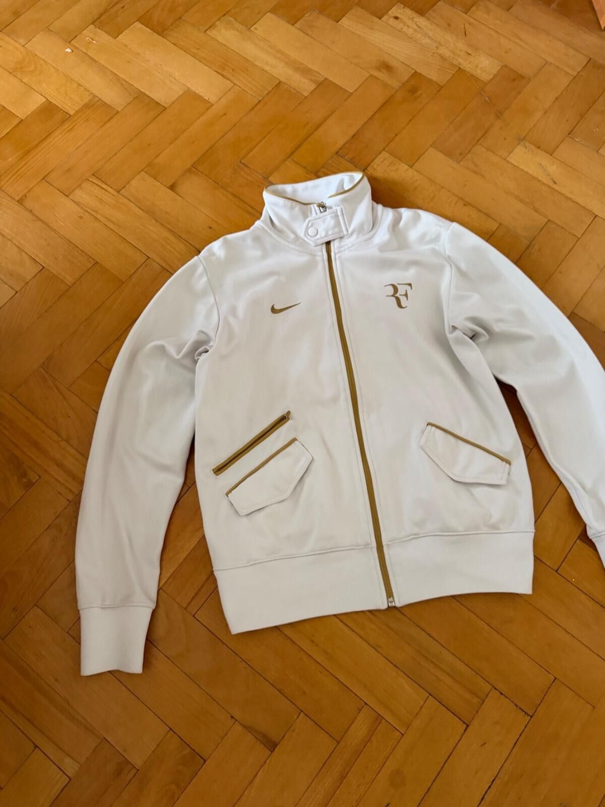 Nike Nike RF Roger Federer Wimbledon 2010 Jacket White Track Top Size US M / EU 48-50 / 2 - 2 Thumbnail
