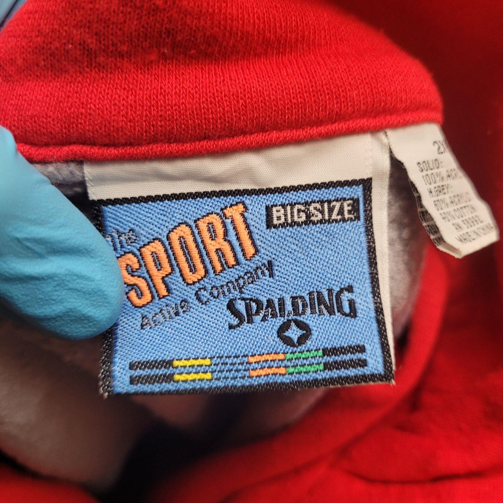Spalding VTG 90s Spalding Track Jacket XXL Color Block Hip Hop Retro Size US XXL / EU 58 / 5 - 8 Thumbnail