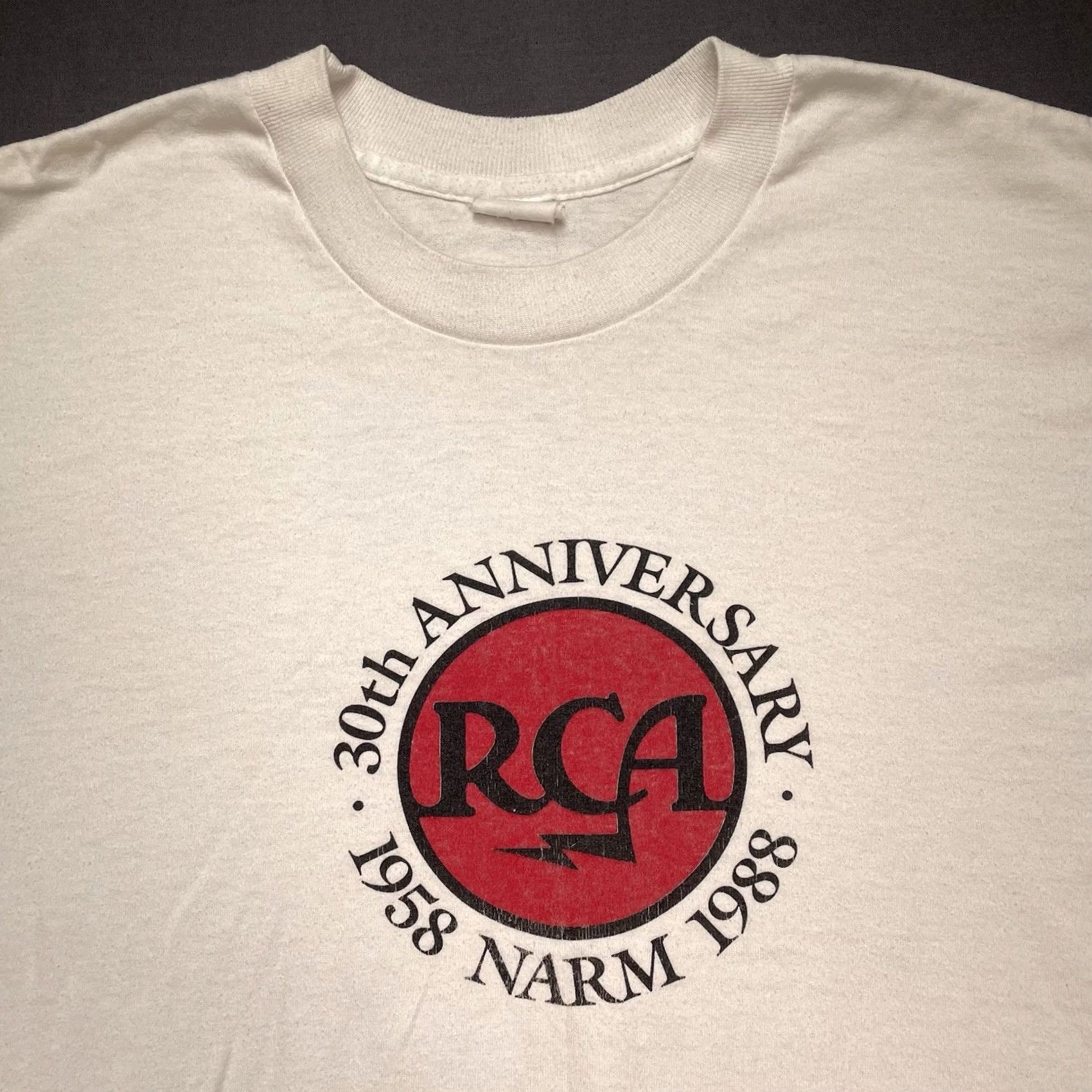 Vintage VINTAGE RCA Shirt Mens Large NARM 30th Anniversary BMG Music 80s Music Tee Size US L / EU 52-54 / 3 - 2 Thumbnail