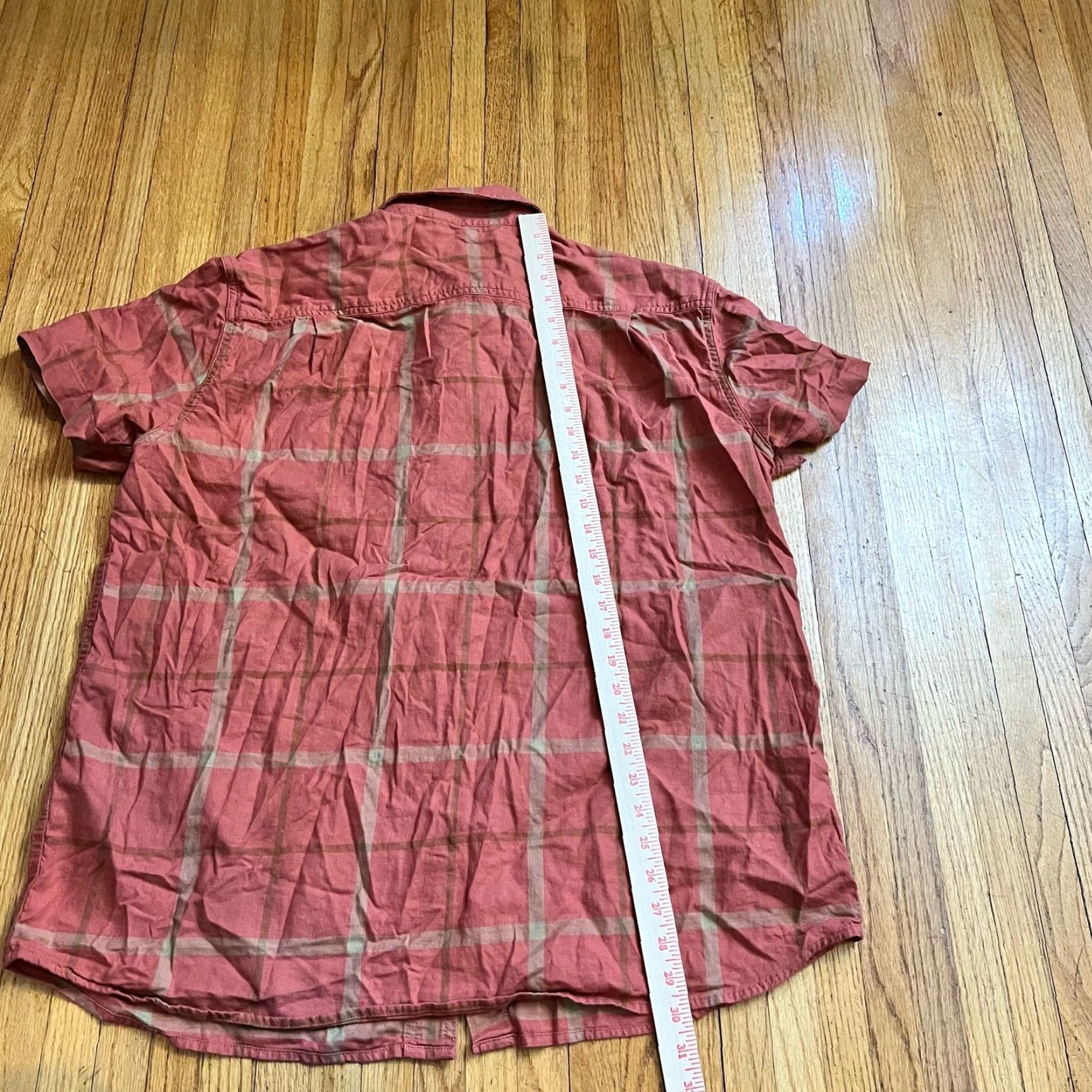Carhartt Carhartt Shirt Mens XL Rugged Flex Ref Plaid Relaxed Fit Short Sleeve Button-Up Red Size US XL / EU 56 / 4 - 5 Thumbnail