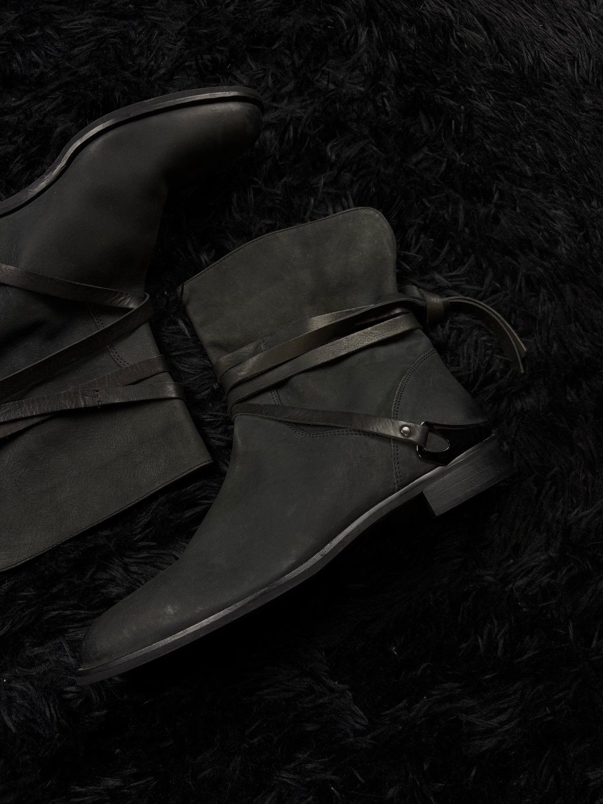 Number (N)ine Number Nine Style Avant Garde Archive Japanese Leather Boots Size US 7 / EU 40 - 2 Thumbnail