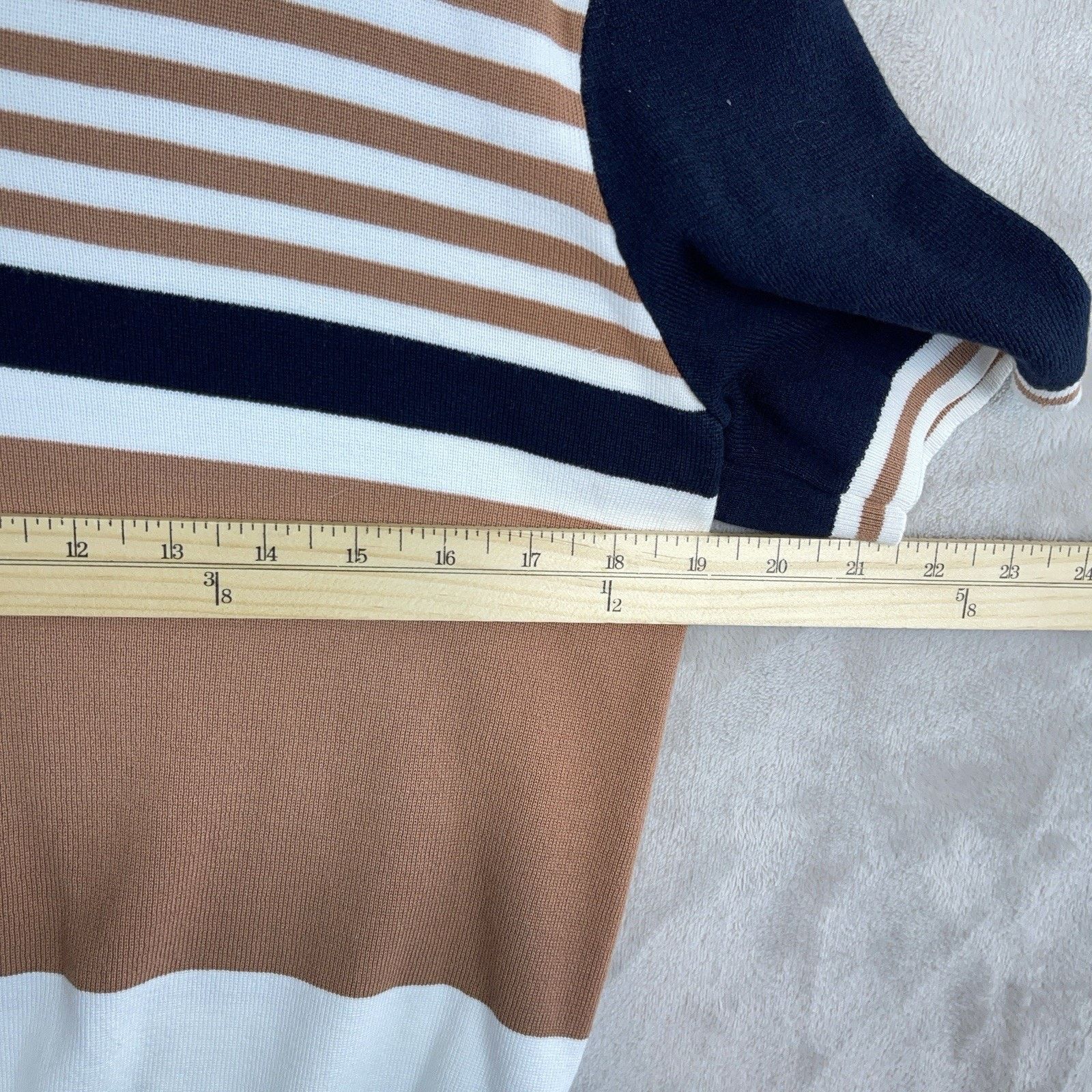 Reiss Reiss Captain Half Zip Stripe Knit Modal Polo Retro Mod Slim Size US S / EU 44-46 / 1 - 9 Thumbnail