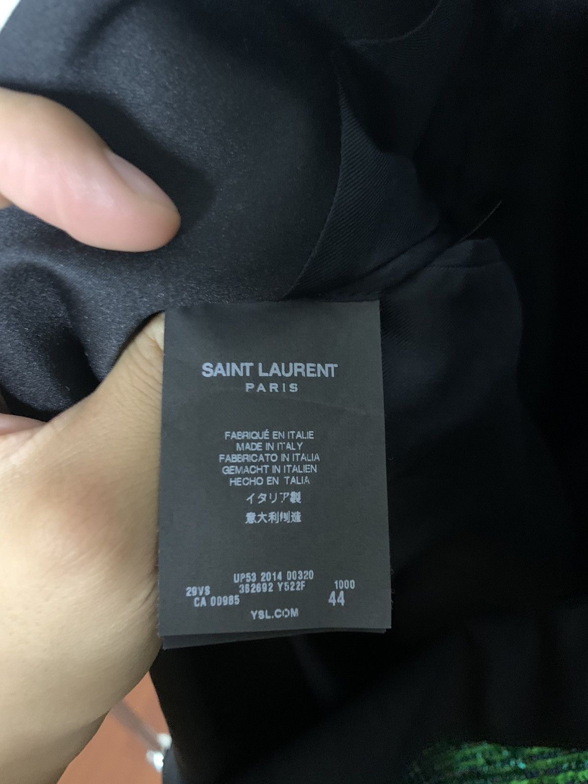 Saint Laurent Paris Saint Laurent 2014FW Green Embellished Coat Size US S / EU 44-46 / 1 - 5 Thumbnail
