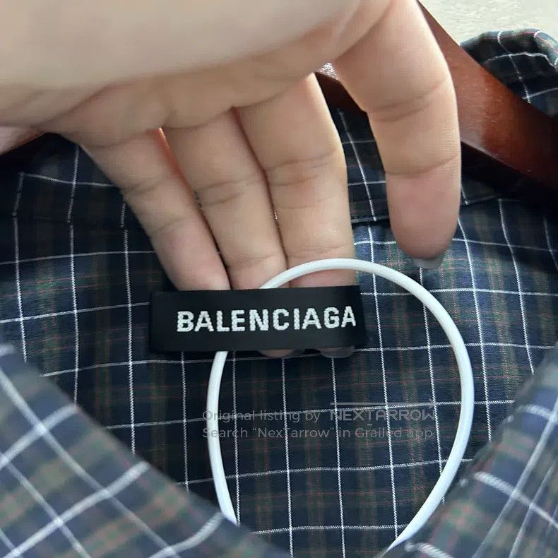 Balenciaga Balenciaga size 39 Color-Blocked Plaid Number Printed Cott Size US XS / EU 42 / 0 - 3 Thumbnail