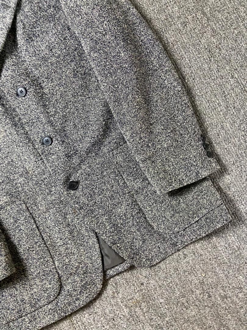 Japanese Brand 23K Homme Tweed Wool Single Breasted Blazer (198) Size US XS / EU 42 / 0 - 8 Thumbnail