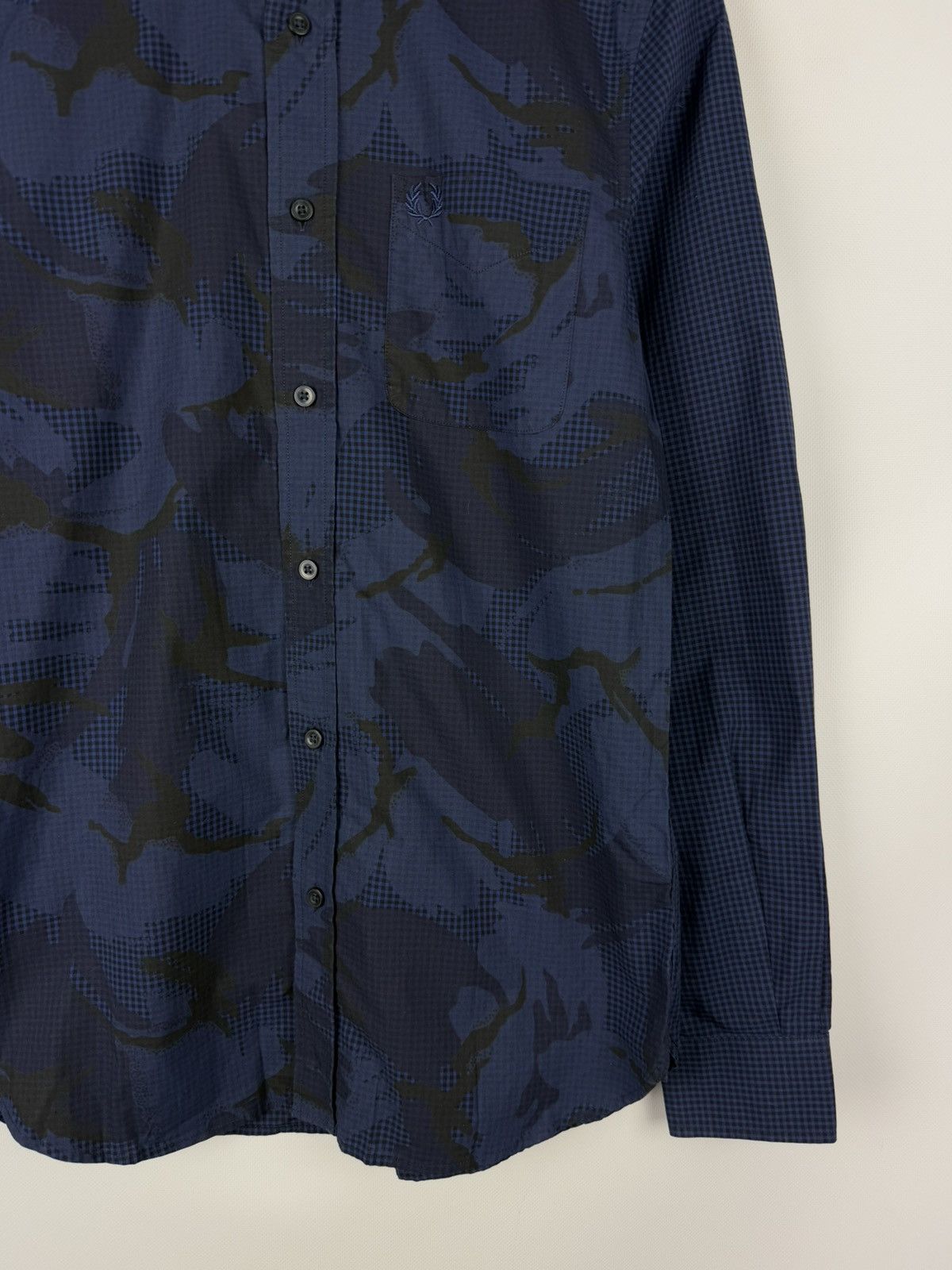Fred Perry Fred Perry Men’s Patterned Long Sleeve Button Up Shirt Size US S / EU 44-46 / 1 - 6 Thumbnail