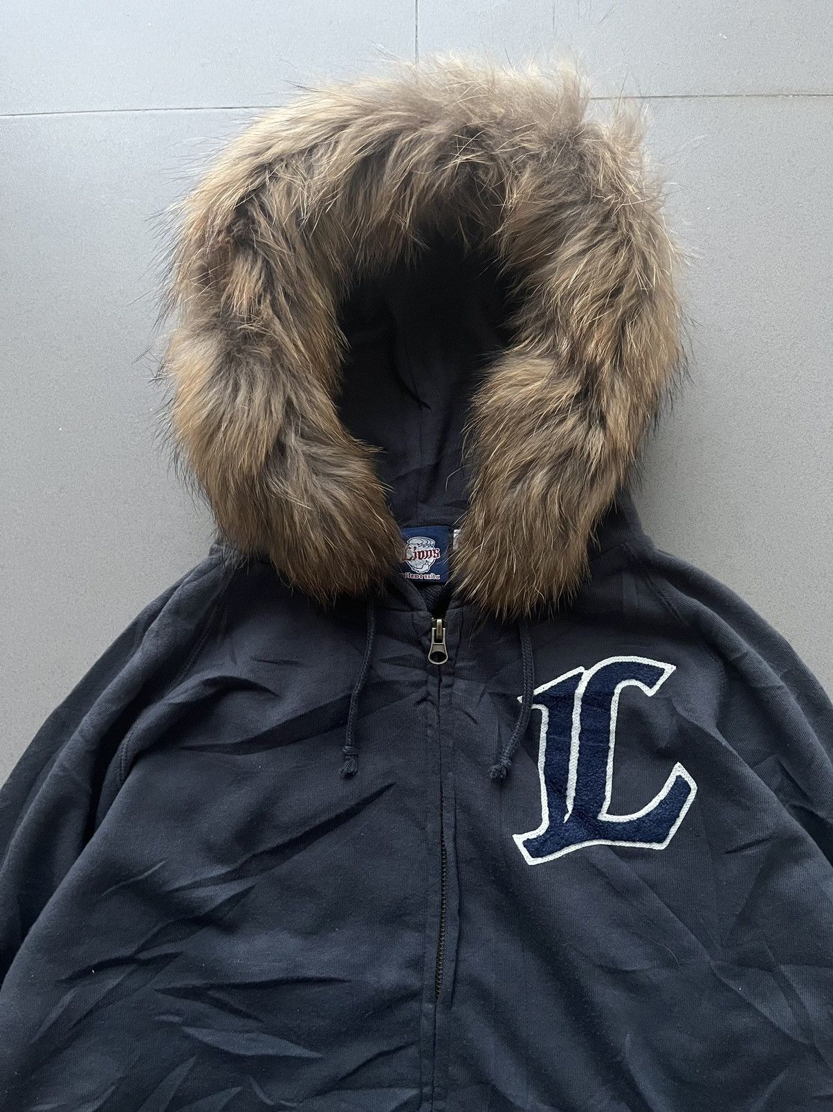 If Six Was Nine × Japanese Brand × Le Grande Bleu (L.G.B.) Japanese~Lions Fur Zip Hoodie Gothic Ifsixwasnine Lgb Style Size US M / EU 48-50 / 2 - 2 Thumbnail