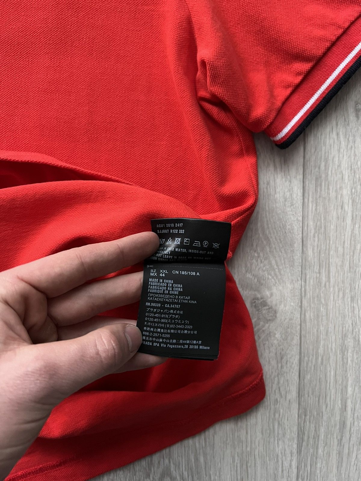 Prada Prada Polo T Shirt Size US XXL / EU 58 / 5 - 11 Thumbnail