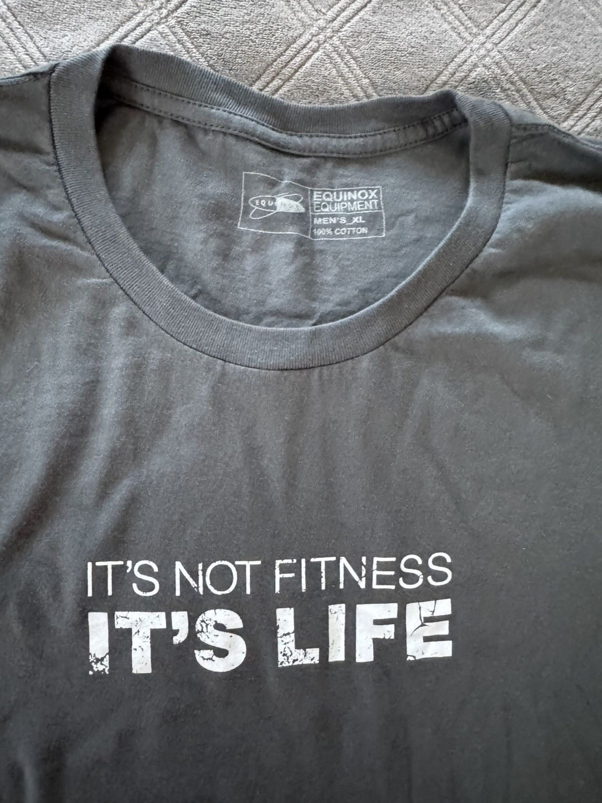 Other Equinox Men’s Grey T Shirt Fitness is Life Crew neck size XL Size US XL / EU 56 / 4 - 2 Thumbnail