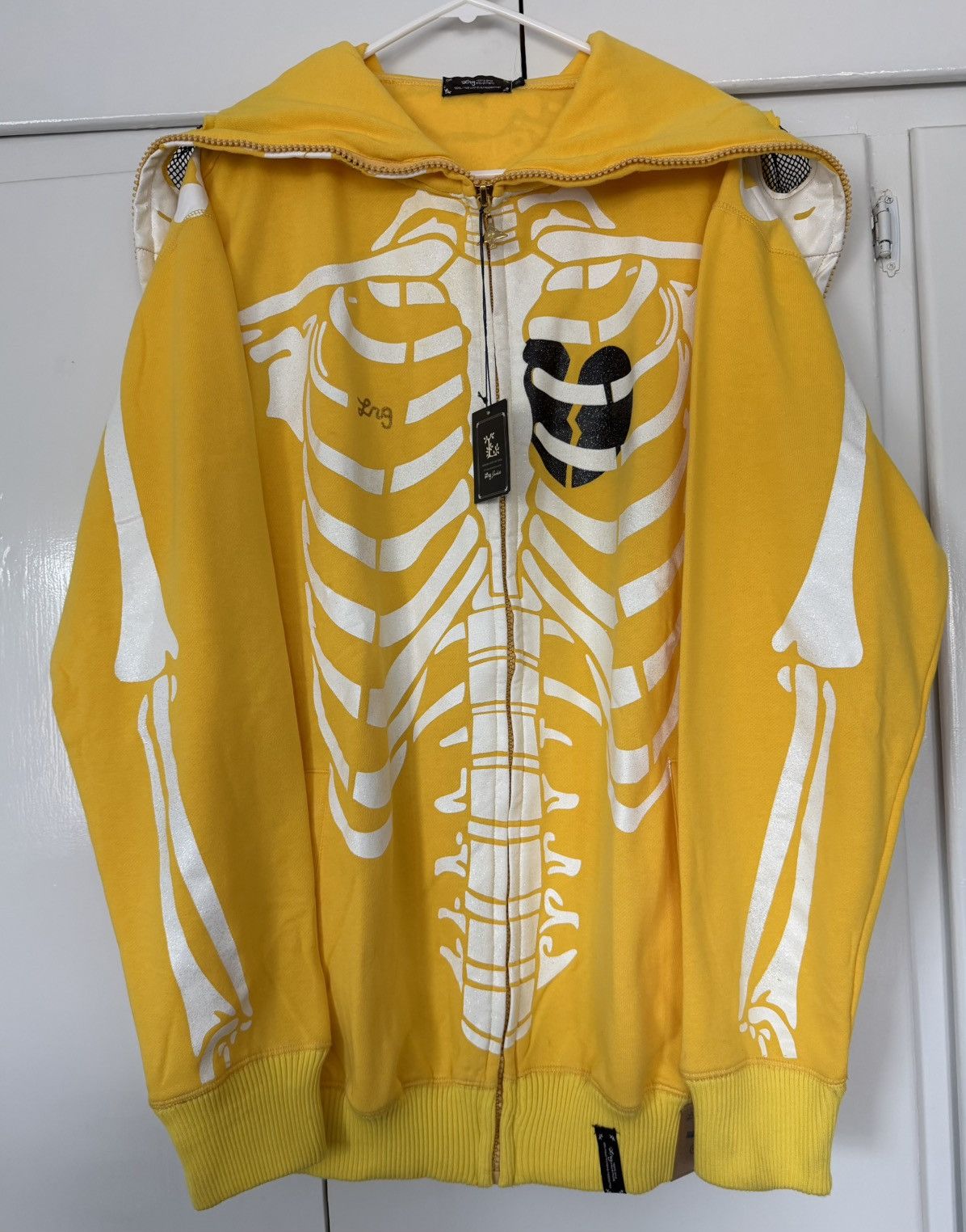 LRG LRG DEAD SERIOUS SKELETON ZIP HOODIE 2006 VINTAGE Y2K BONES Size US XXL / EU 58 / 5 - 1 Thumbnail