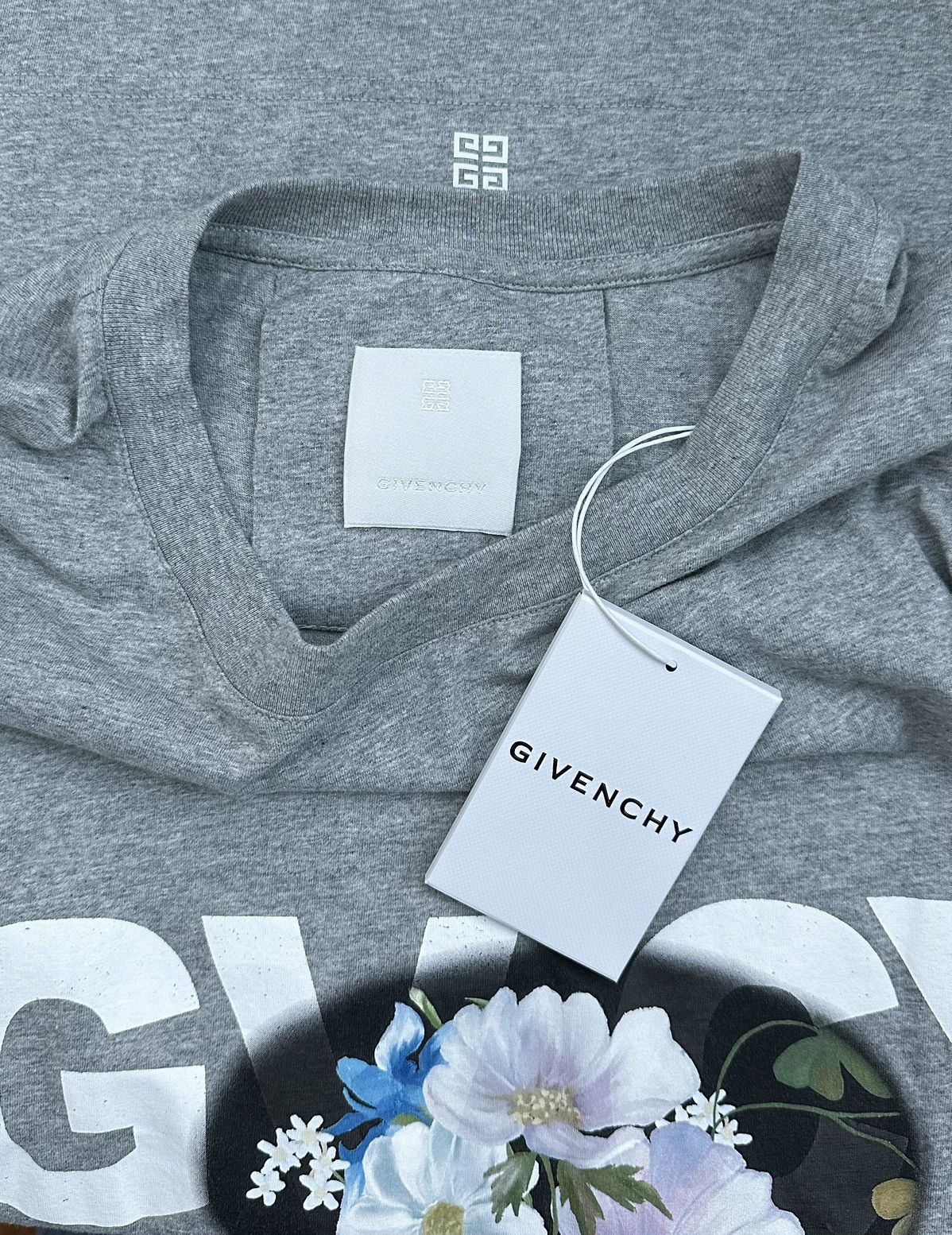 Givenchy GIVENCHY BOXY SHORT SLEEVE TEE LIGHT GREY MÉLANGE Size US M / EU 48-50 / 2 - 2 Thumbnail