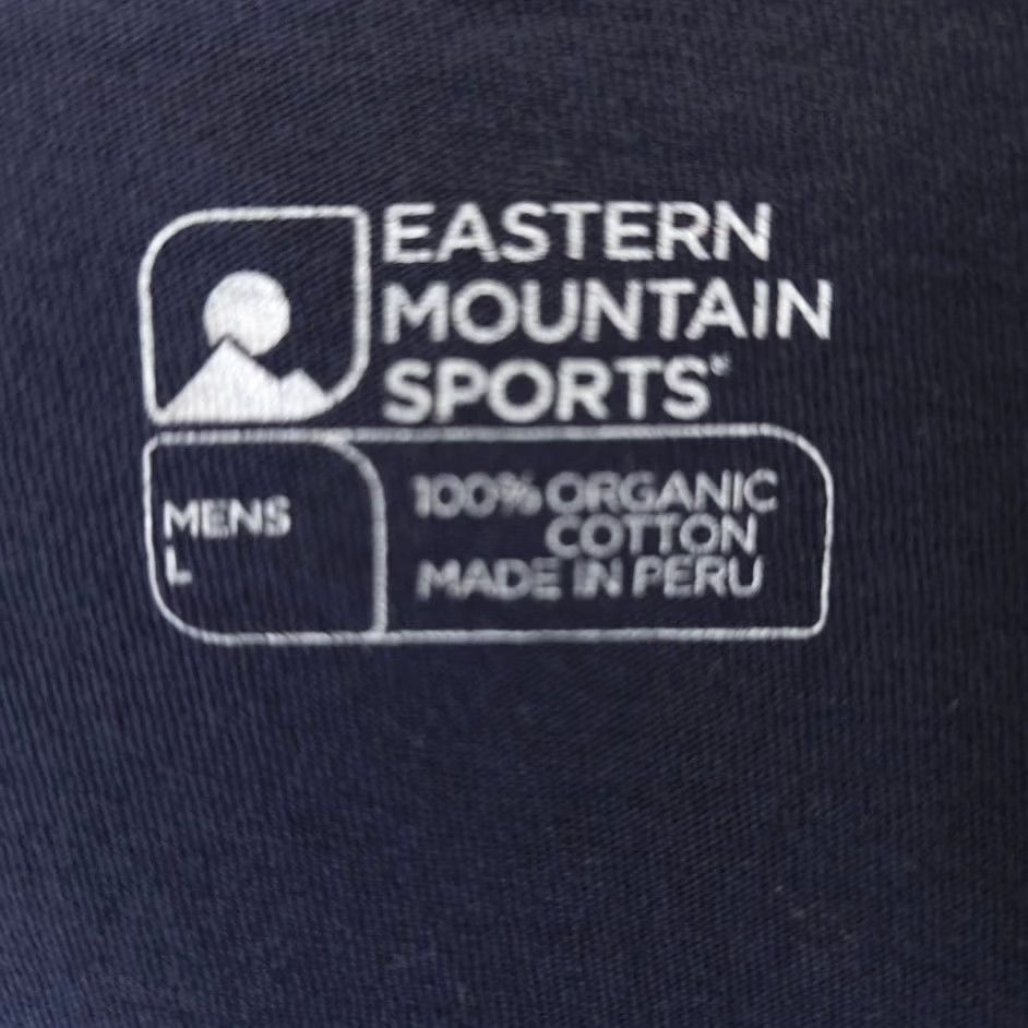 Eastern Mountain Sports New England T Shirt Mens Large Blue Souvenir Vermont Maine Massachusetts Massachusetts VT NH CT RI Travel Tee Sprite Size US L / EU 52-54 / 3 - 5 Thumbnail