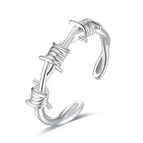Ring Of Fire Twist Thorns Wire Ring Size ONE SIZE - 1 Thumbnail