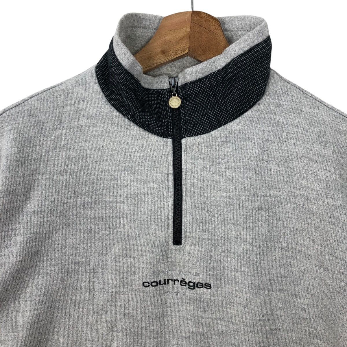 Courreges COURREGES Embroidery Spellout Half Zip Sweatshirt Size US M / EU 48-50 / 2 - 3 Thumbnail
