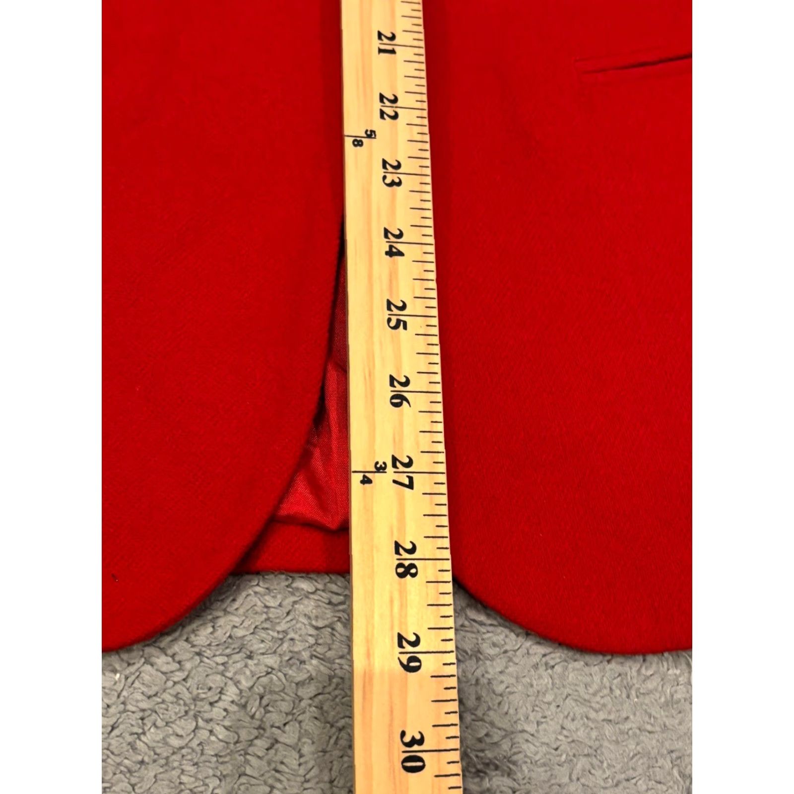 Vintage VINTAGE Sag Harbor Wool Blazer Size 4 Red Single Button Women Career Office Jacket Size S / US 4 / IT 40 - 4 Thumbnail