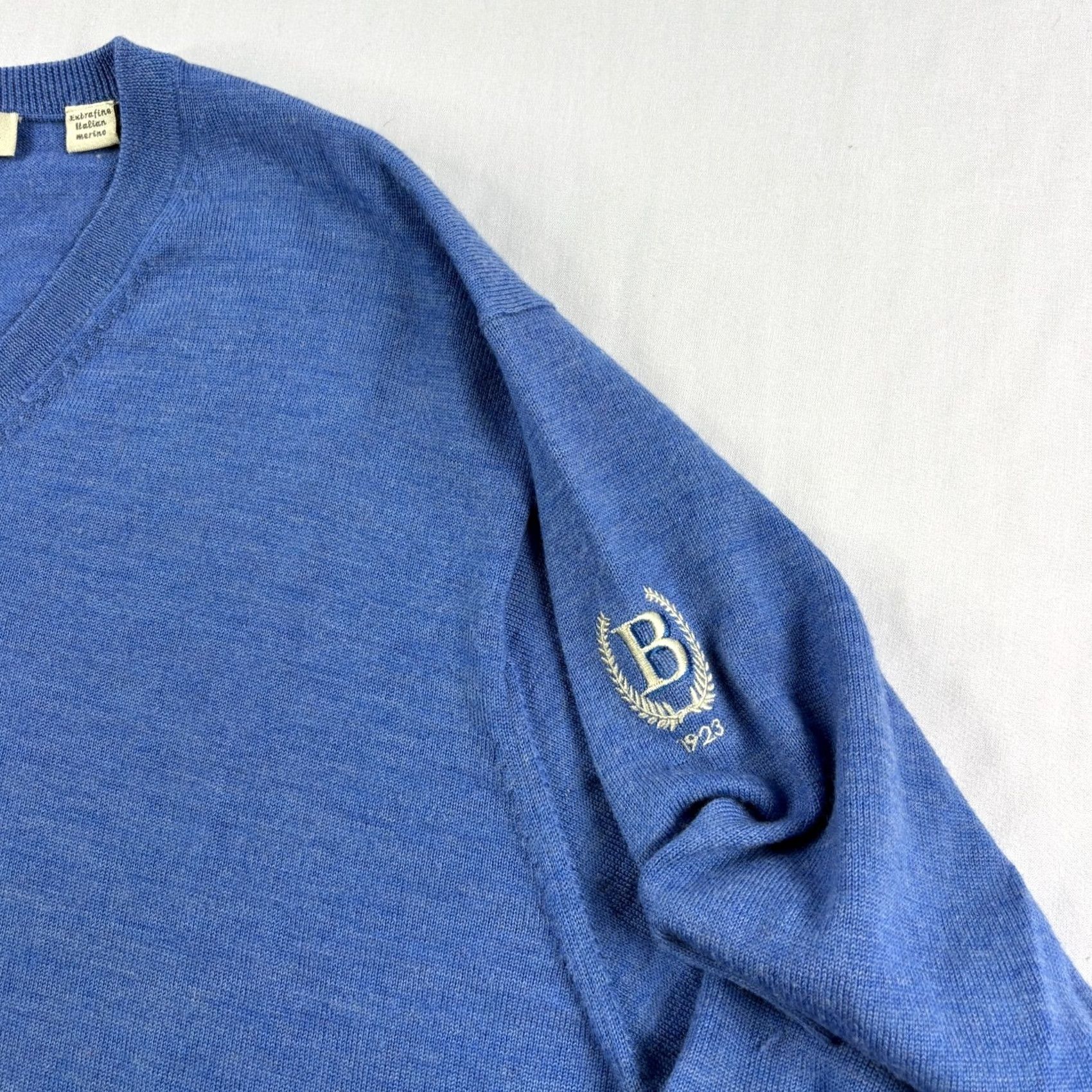 Peter Millar Peter Millar Wool Sweater Mens Large Blue V-Neck Golf Pullover Stretch Casual Size US L / EU 52-54 / 3 - 2 Thumbnail