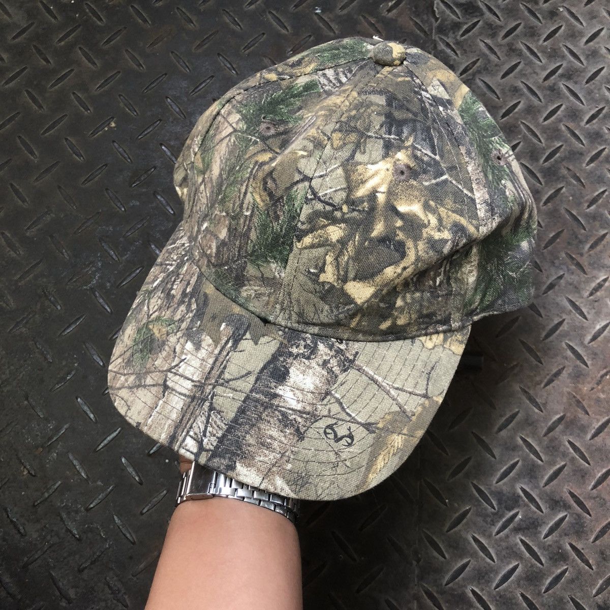 Realtree 🔥NOS🔥Crazy Vintage Realtree Official Camouflage Hat Size ONE SIZE - 2 Thumbnail