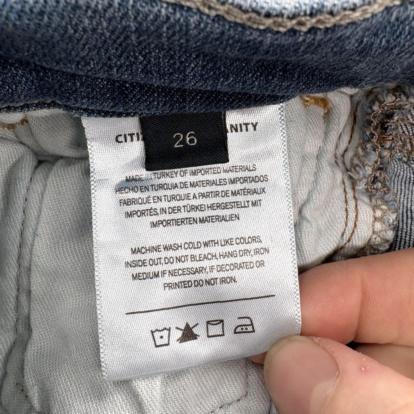 Citizens Of Humanity VINTAGE Citizens of Humanity Jeans Womens 26 Blue Isola Bootcut Raw Hem Stretch Denim Size 26" / US 2 / IT 38 - 6 Thumbnail