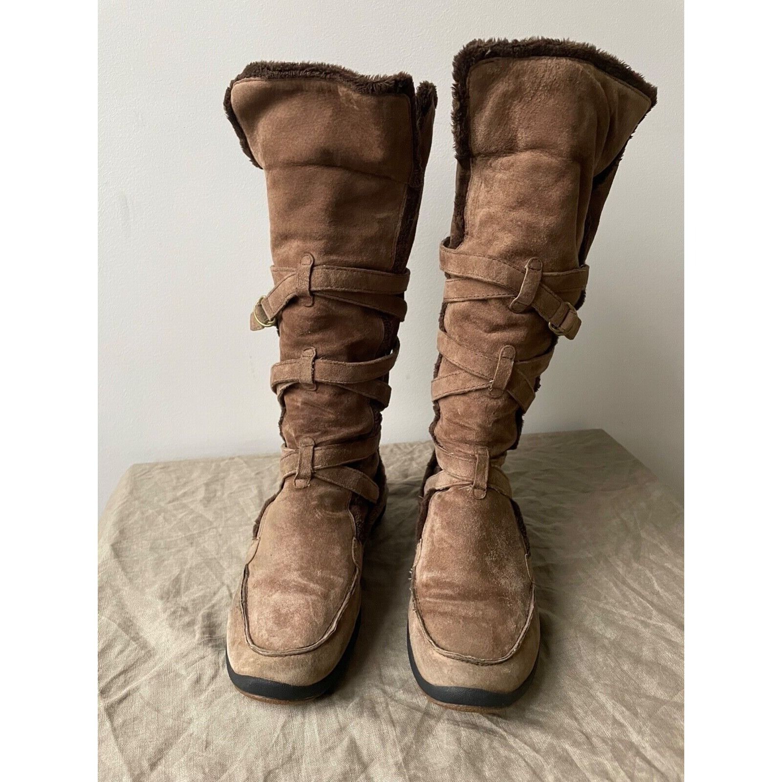 Esprit Esprit Y2K Vintage Arctic Strap High Knee Boots 8260AC Size US 6.5 / IT 36.5 - 3 Thumbnail