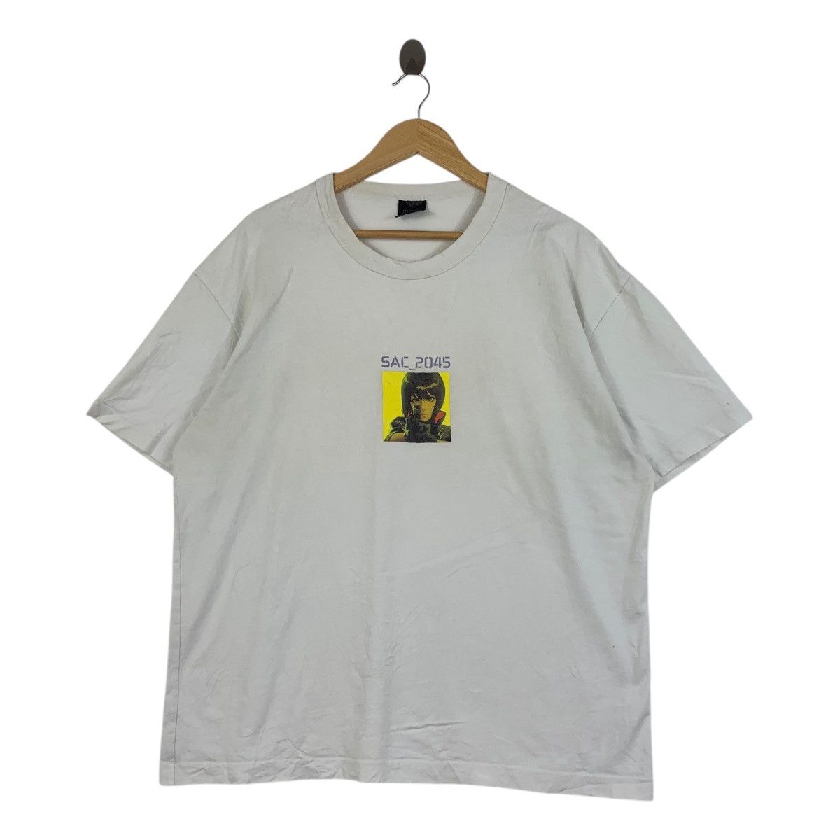 Vintage GU x GHOST IN THE SHELL SAC 2045 Anime Tee Shirt Top Movie Size US XL / EU 56 / 4 - 1 Thumbnail