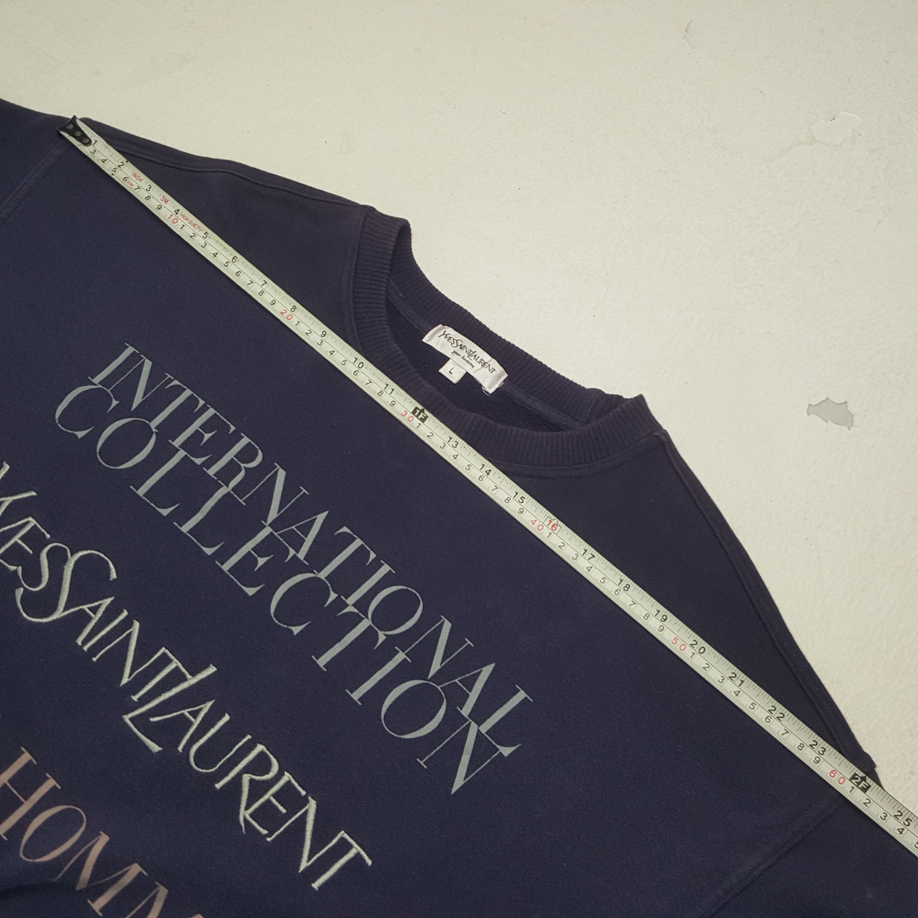 Vintage Vintage Yves Saint Laurent Pour Homme Designer Sweatshirt Size US L / EU 52-54 / 3 - 5 Thumbnail