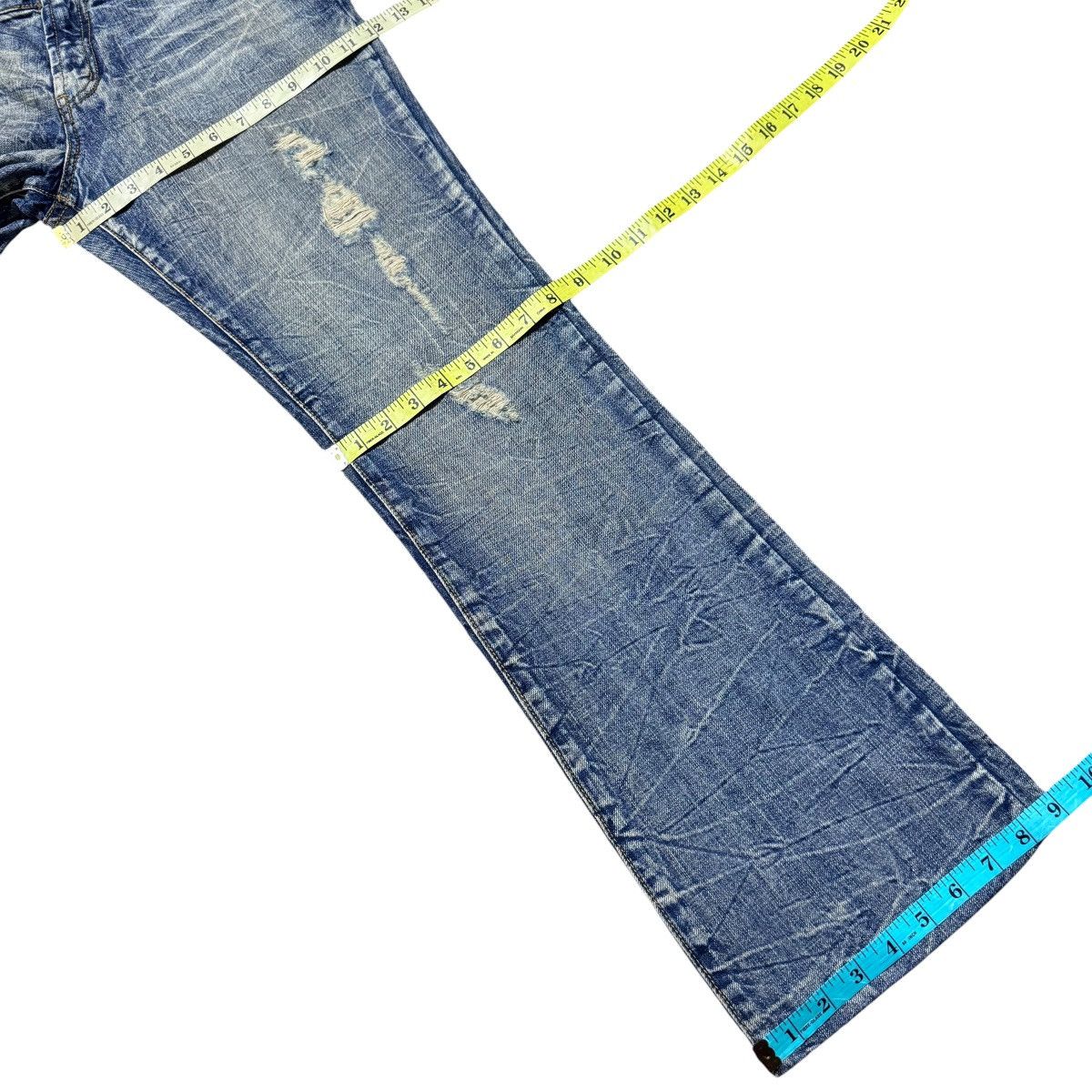 semanticdesign Semantic Design Acid Wash Distressed Denim Flare Jeans Size US 32 / EU 48 - 16 Thumbnail