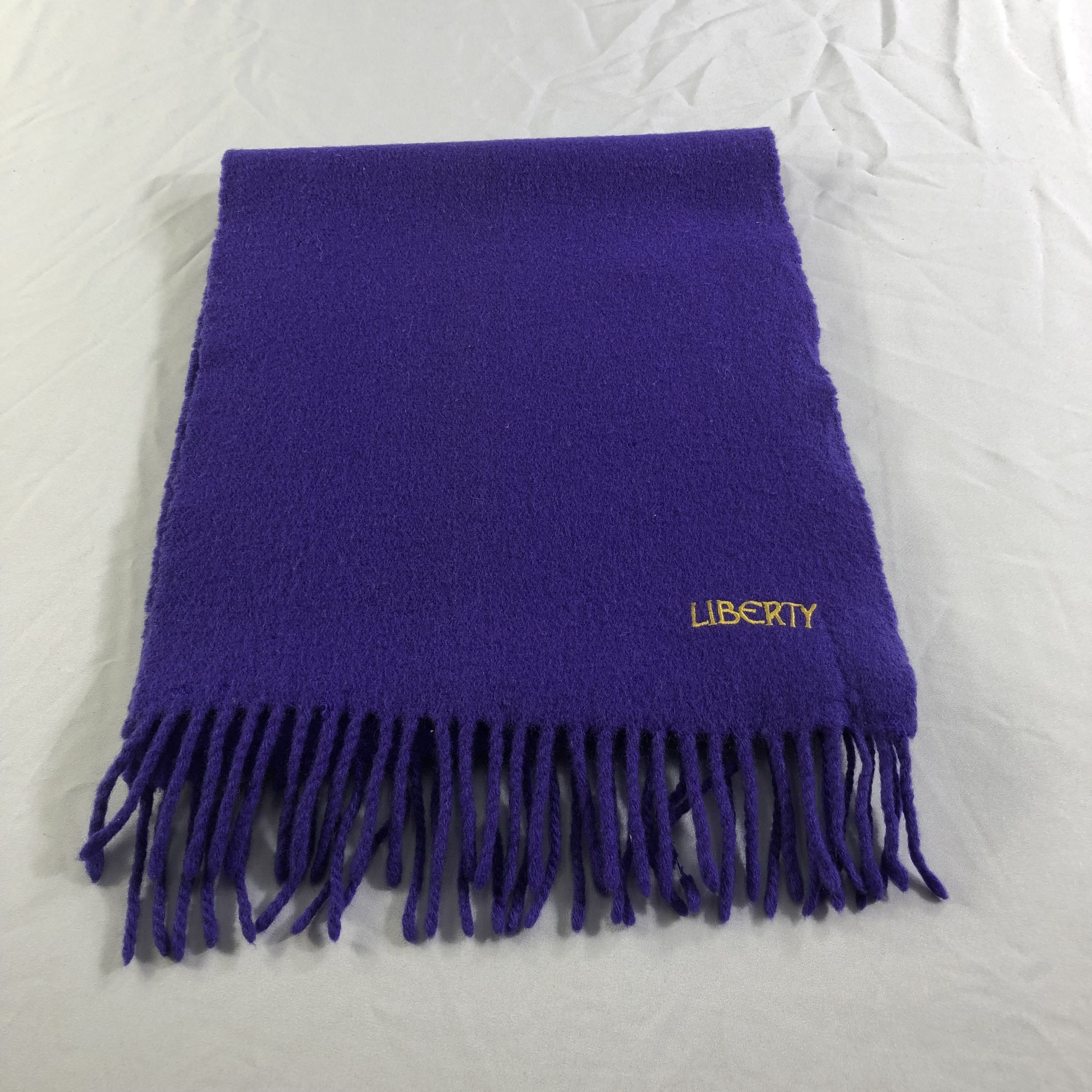 Liberty Liberty Plain Wool Scarf Muffler Neckwear V2305 Size ONE SIZE - 2 Thumbnail