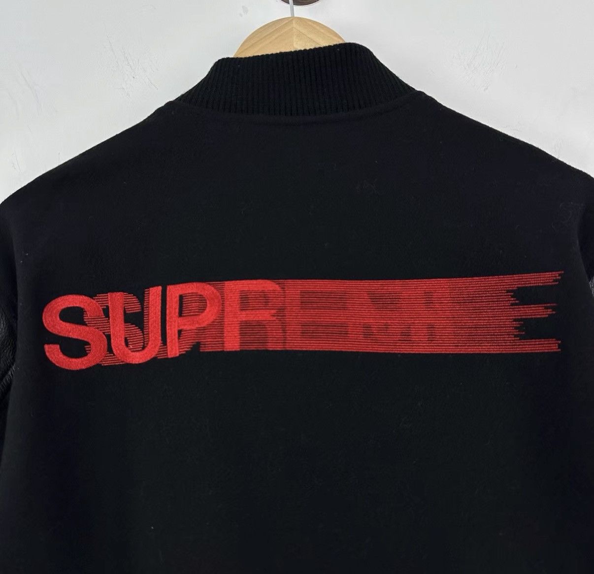 Supreme Supreme Phantom Leather Sleeve Baseball Jacket J42 Size US S / EU 44-46 / 1 - 3 Thumbnail