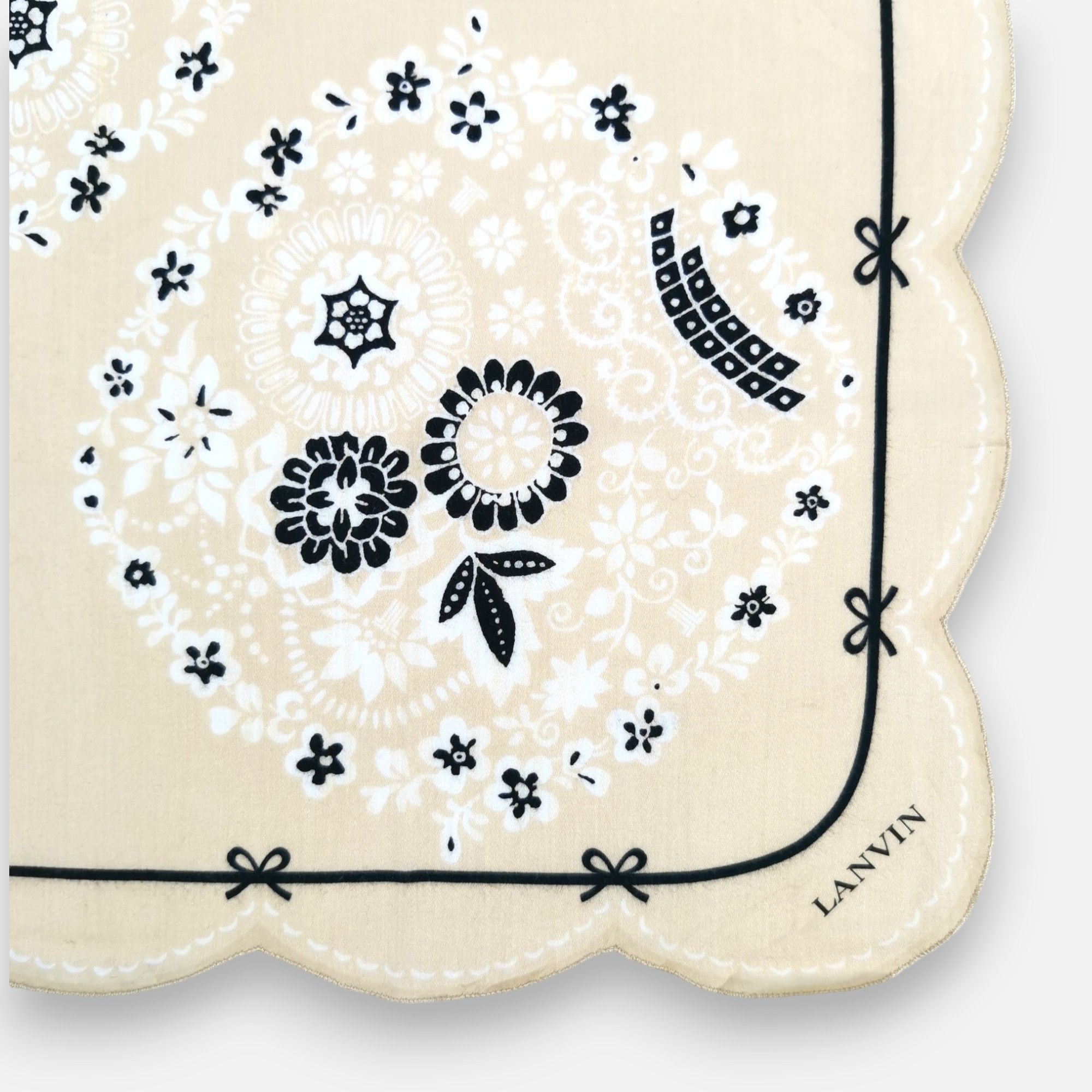 Lanvin × Vintage Vintage Lanvin Handkerchief Neckerchief Bandana Size ONE SIZE - 3 Thumbnail