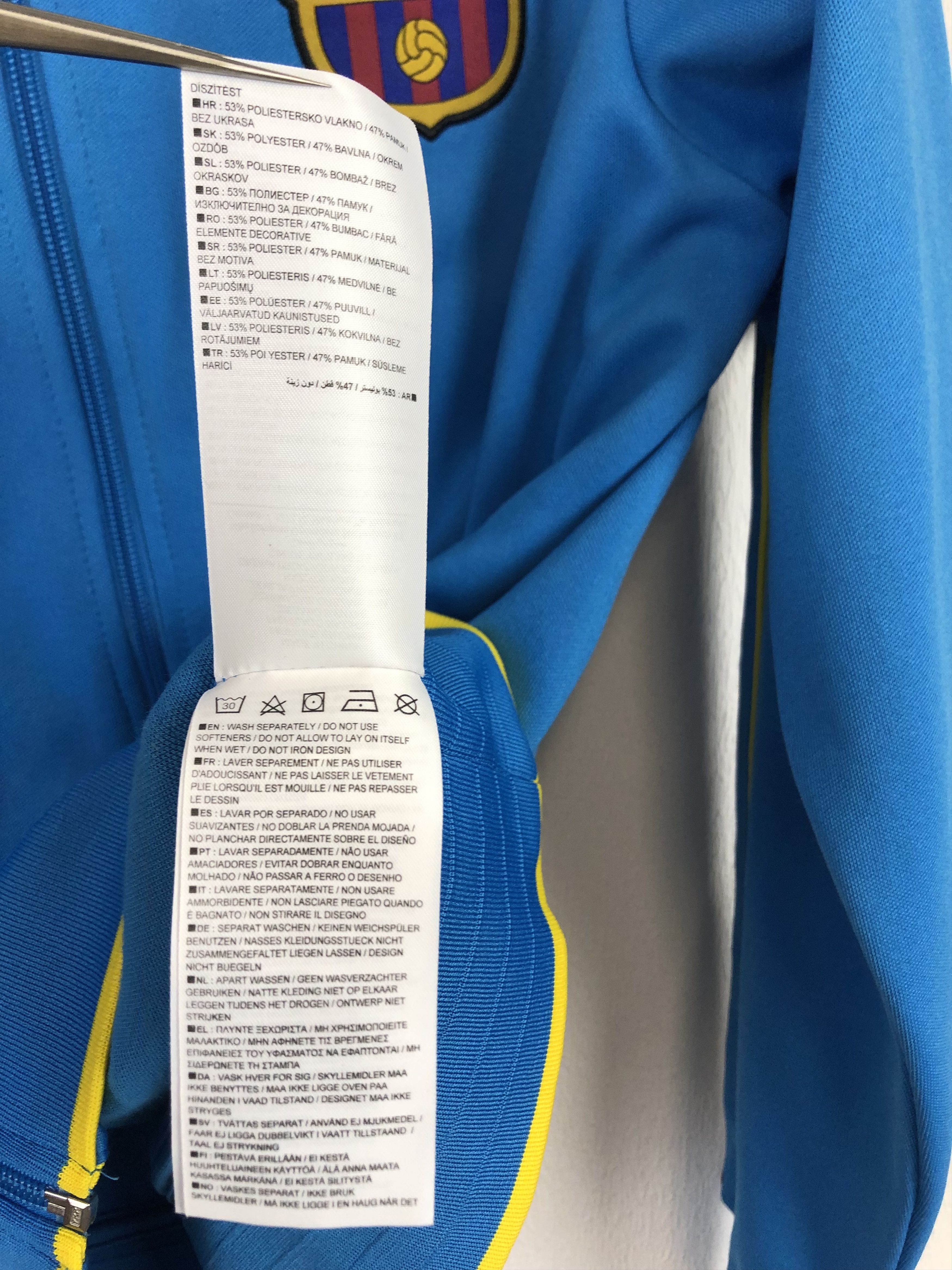 Nike Vintage Nike Barcelona Football Jacket Soccer Track Top Zip Size US M / EU 48-50 / 2 - 10 Thumbnail