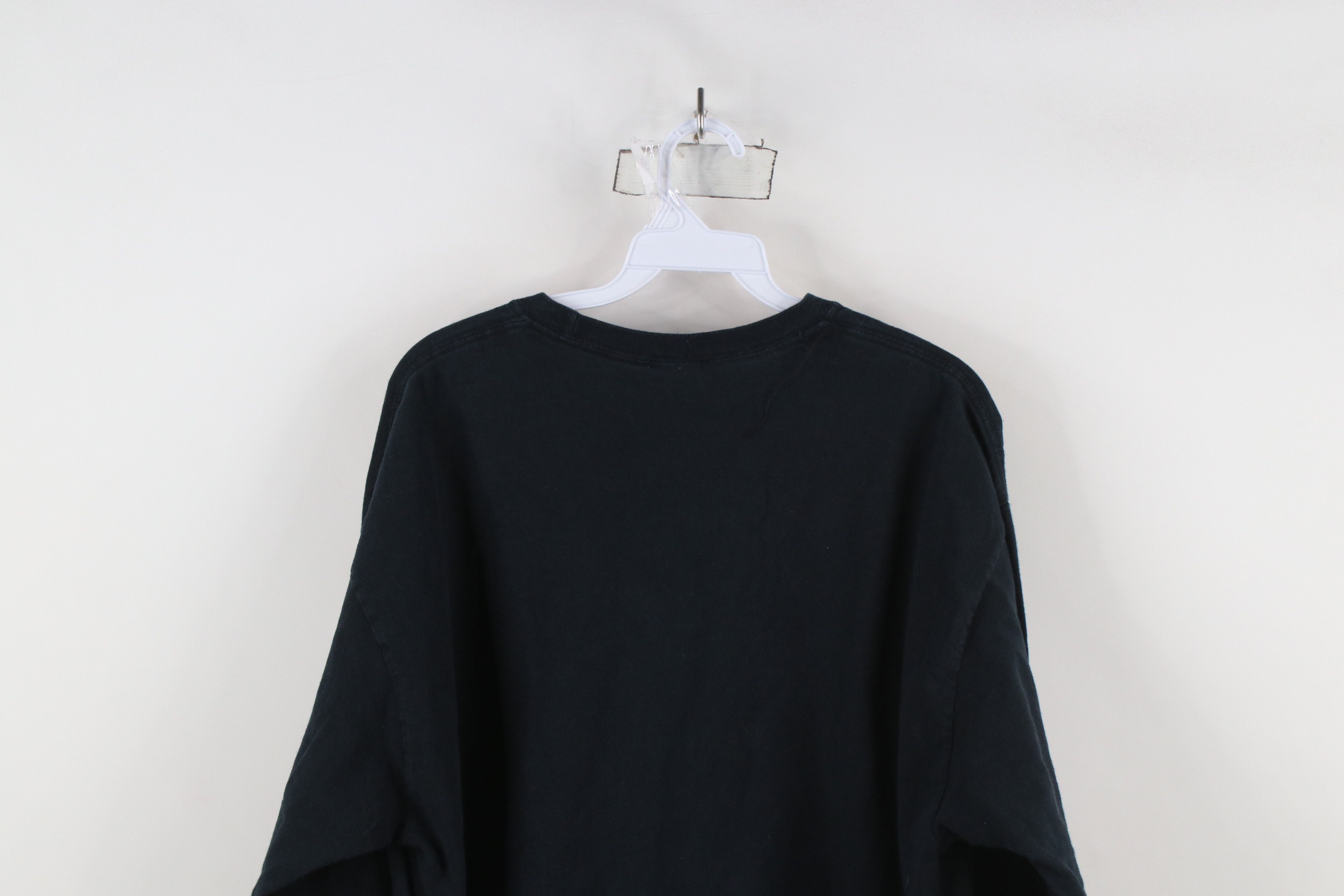Vintage Vintage 90s Streetwear Long Sleeve T-Shirt Black Cotton Size US XL / EU 56 / 4 - 9 Thumbnail