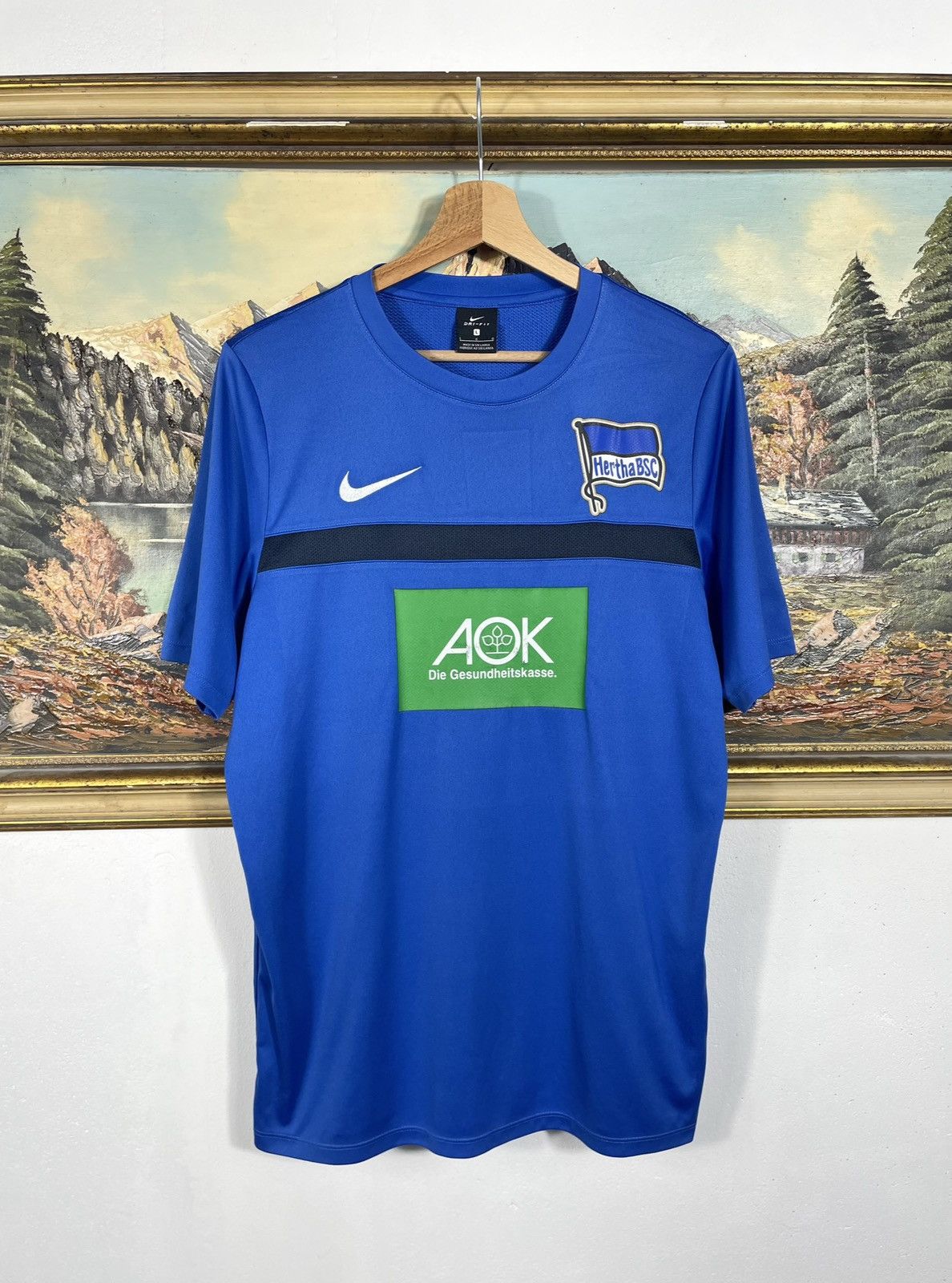 Nike Nike Hertha BSC Berlin T-shirt Tee Jersey Football Soccer Size US L / EU 52-54 / 3 - 1 Thumbnail