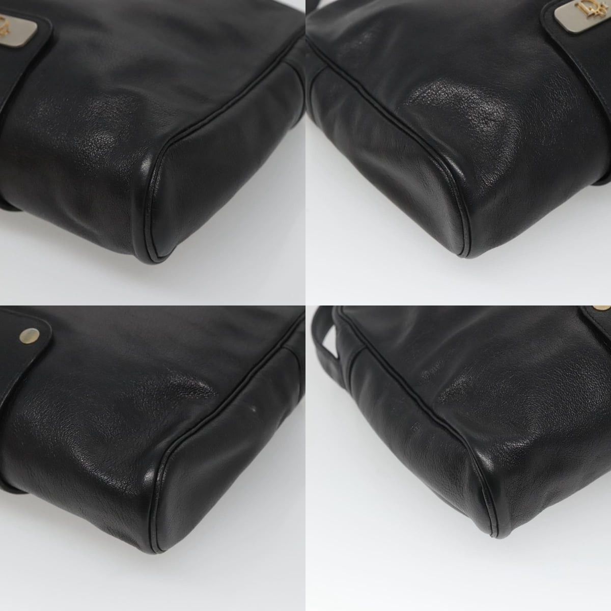 Dior DIOR Shoulder Bag Leather Black Gold Size ONE SIZE - 10 Thumbnail