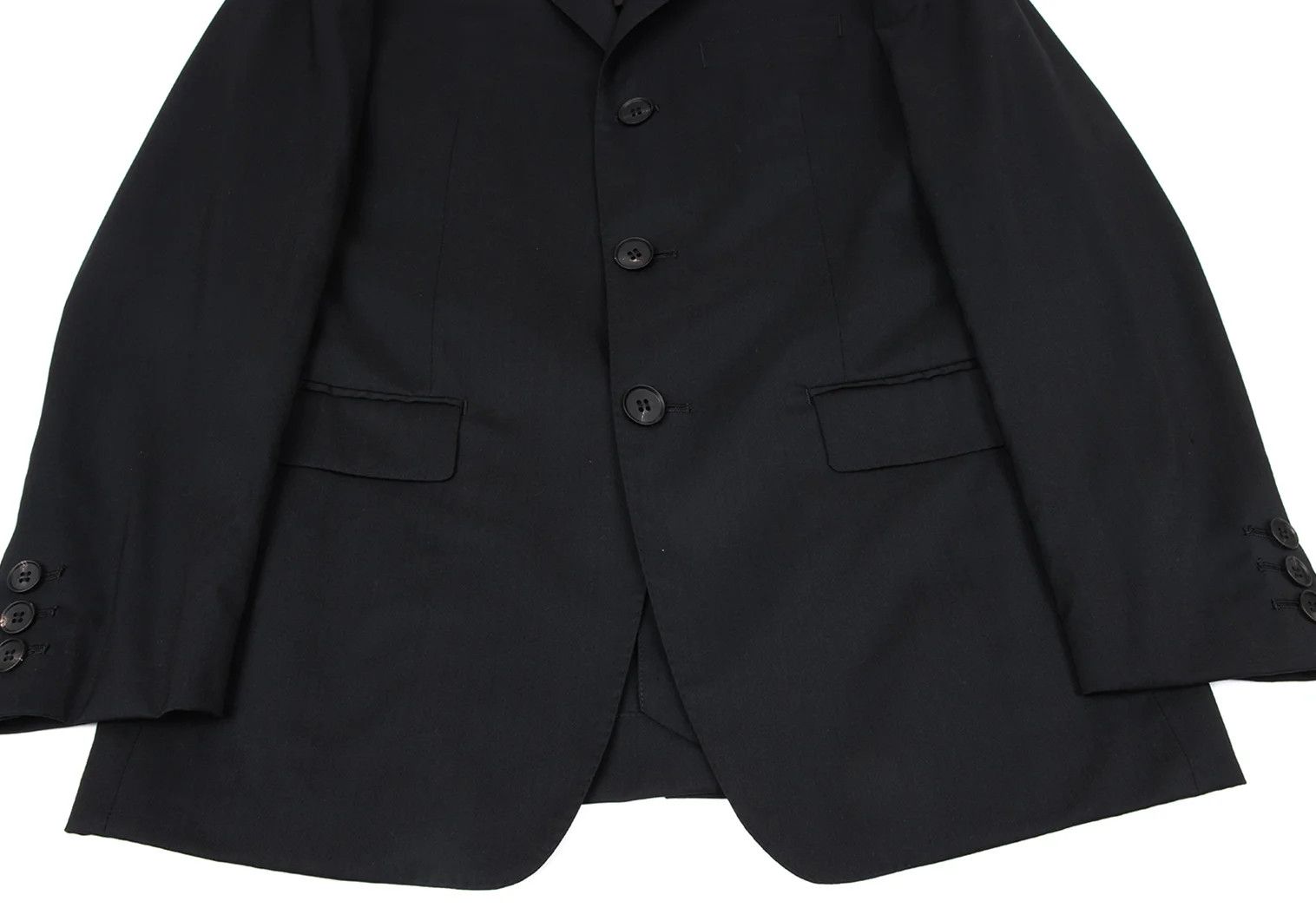 Jean Paul Gaultier Wool-Polyester 3-Button Jacket in Black Size 50 Size US M / EU 48-50 / 2 - 9 Thumbnail