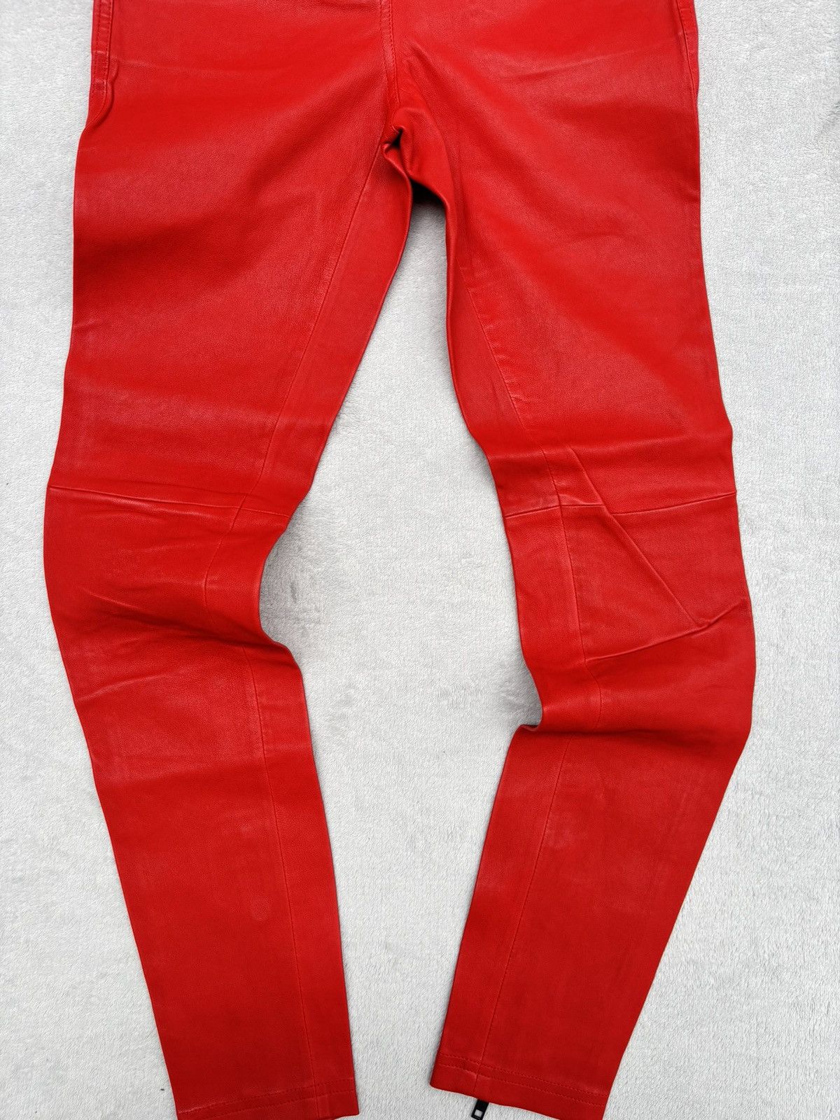 Givenchy S/S 2013 Givenchy Skinny Biker Leather Trousers Size 27" / US 4 / IT 40 - 4 Thumbnail