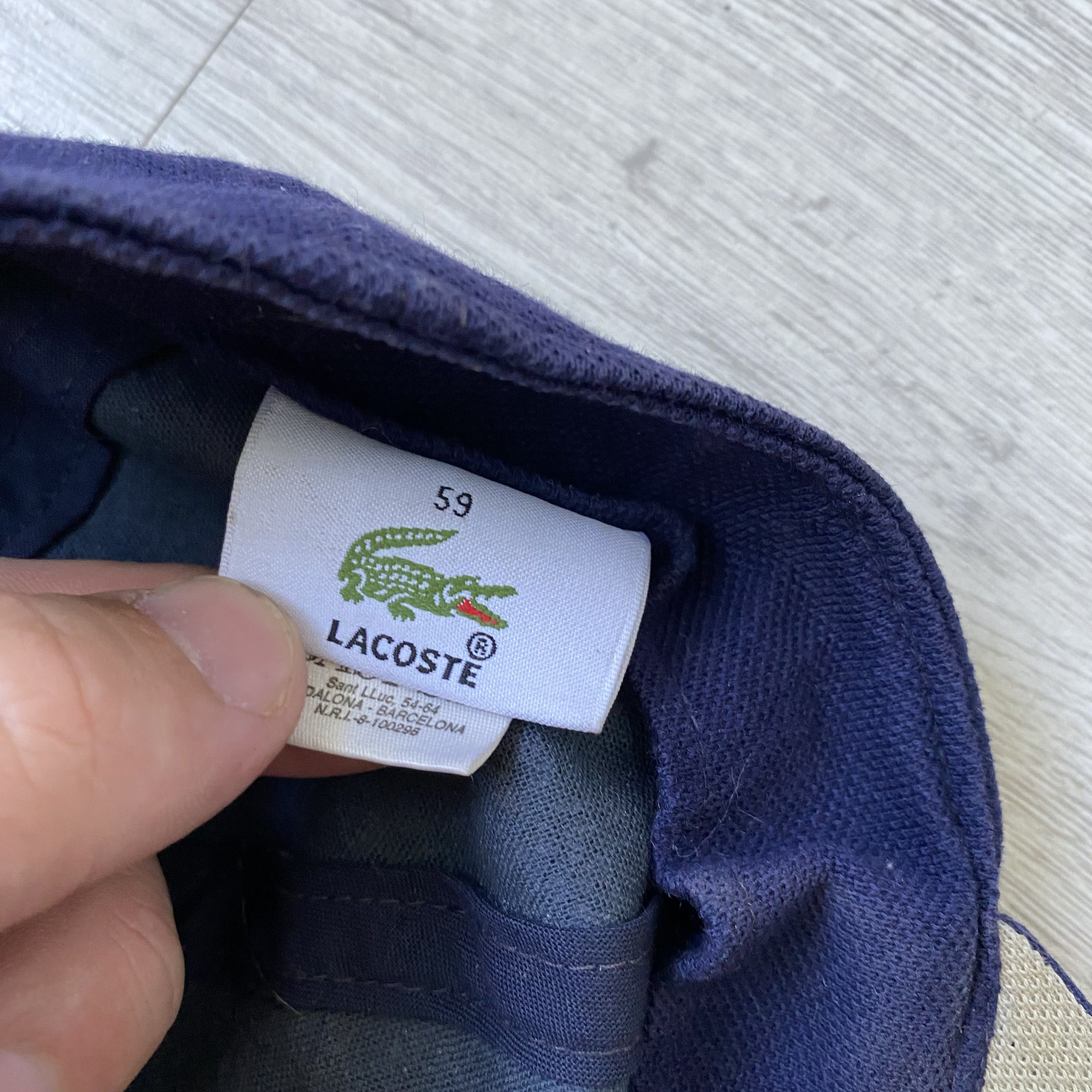 Lacoste Vintage 90s Lacoste distressed Cap Hat Size ONE SIZE - 8 Thumbnail