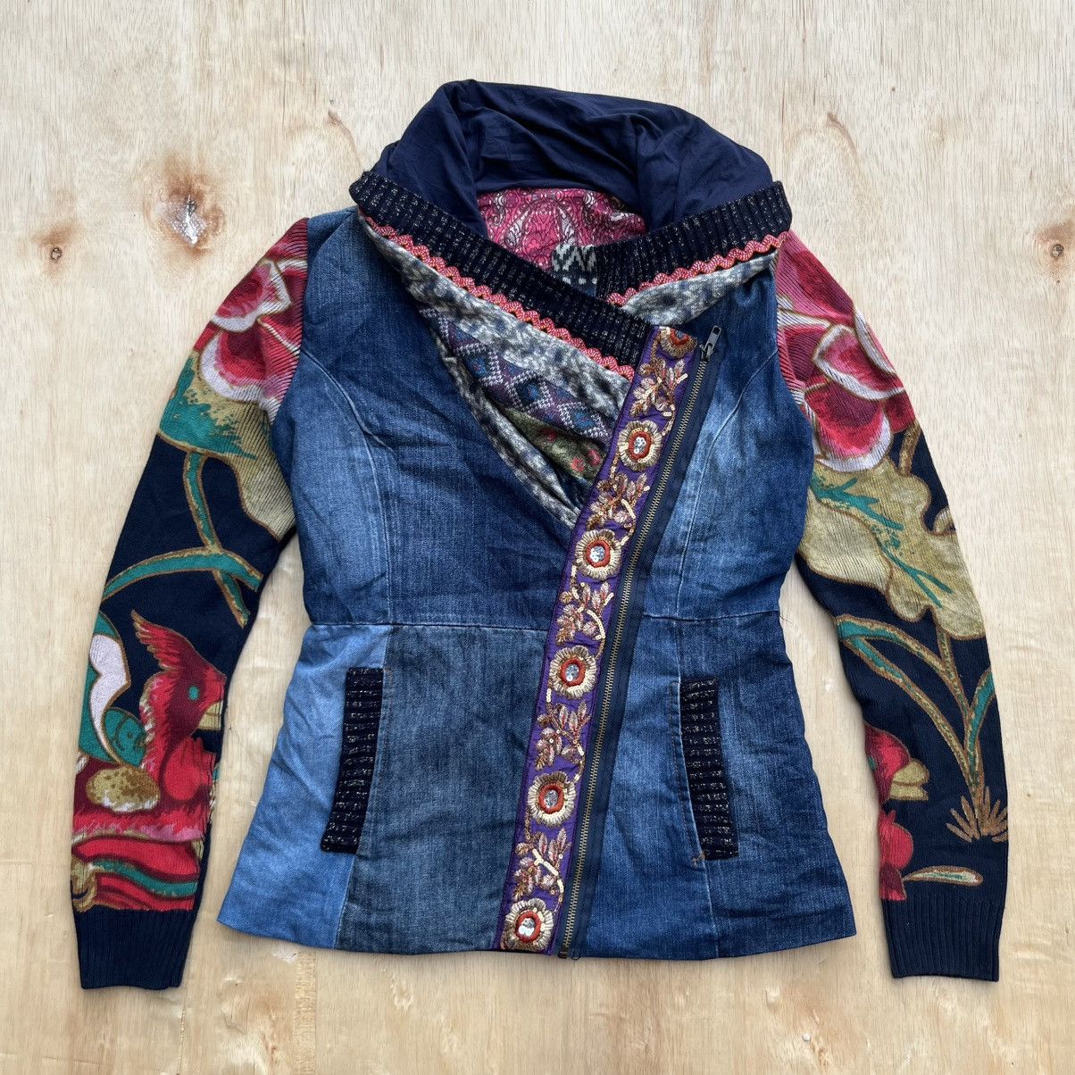 Desigual DESIGUAL JAPANESE BRAND RAMONES DENIM & KNIT JACKET LIKE LGB Size M / US 6-8 / IT 42-44 - 1 Thumbnail