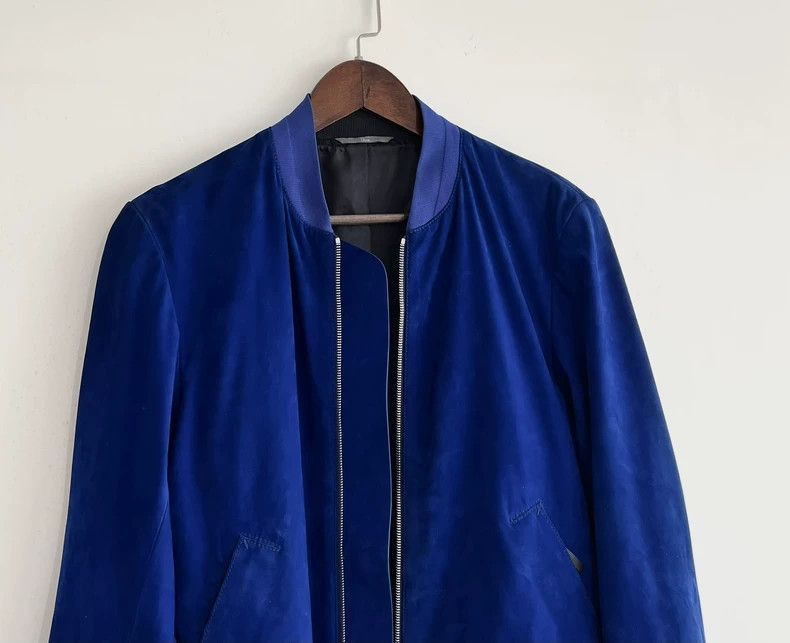 Dior Dior Klein Blue Suede Baseball Jacket-2506 Size US M / EU 48-50 / 2 - 2 Thumbnail