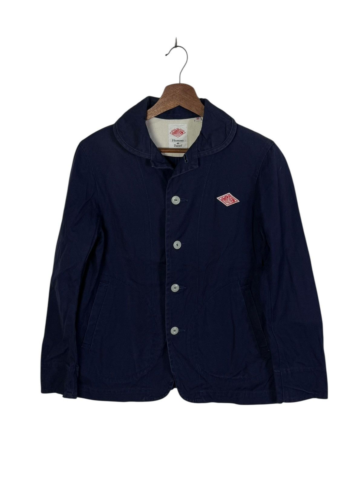 Danton Vintage Danton shawl collar work jacket in navy. Size US M / EU 48-50 / 2 - 1 Thumbnail