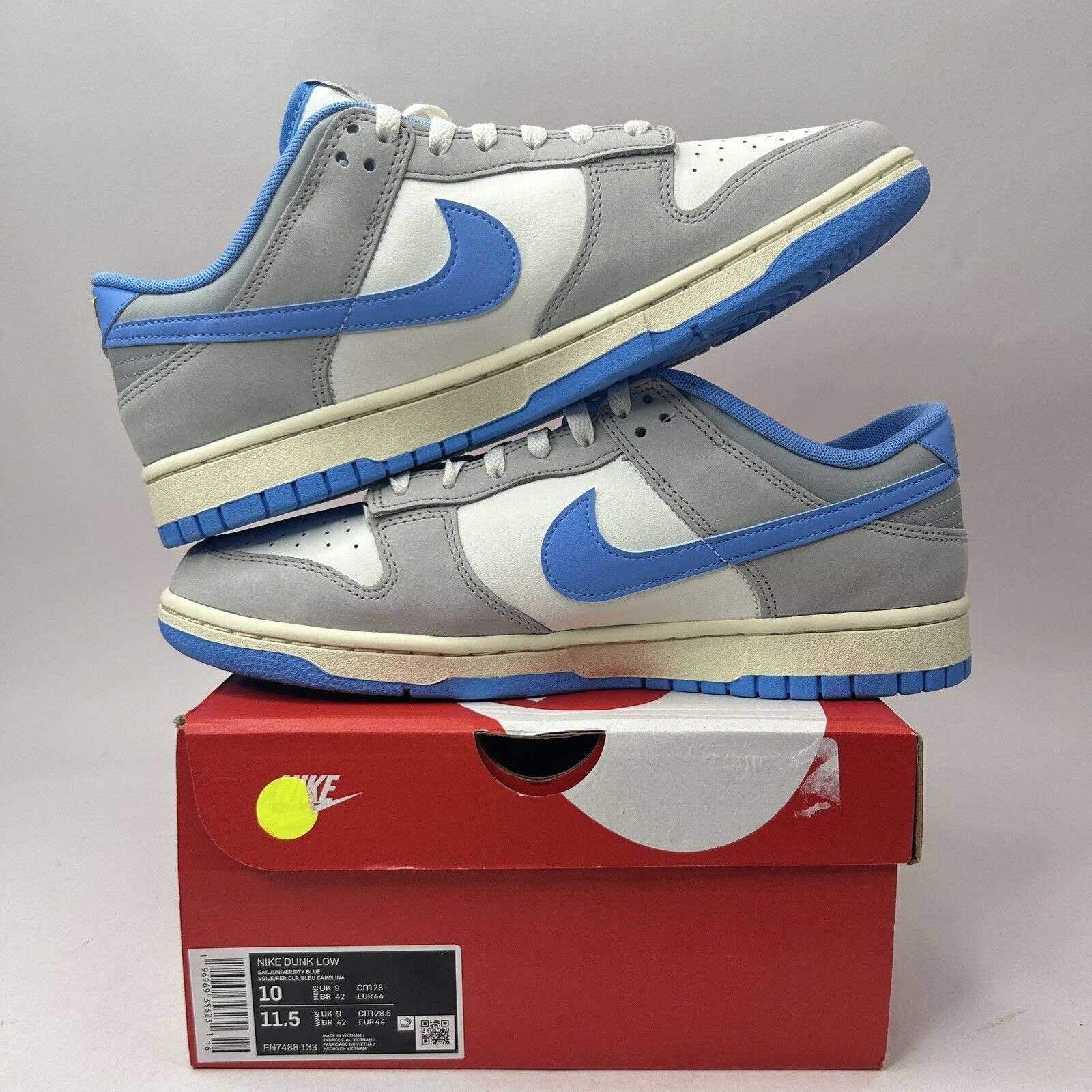 Nike Nike Dunk Low “Athletic Department University Blue" 2023 Size US 10 / EU 43 - 3 Thumbnail