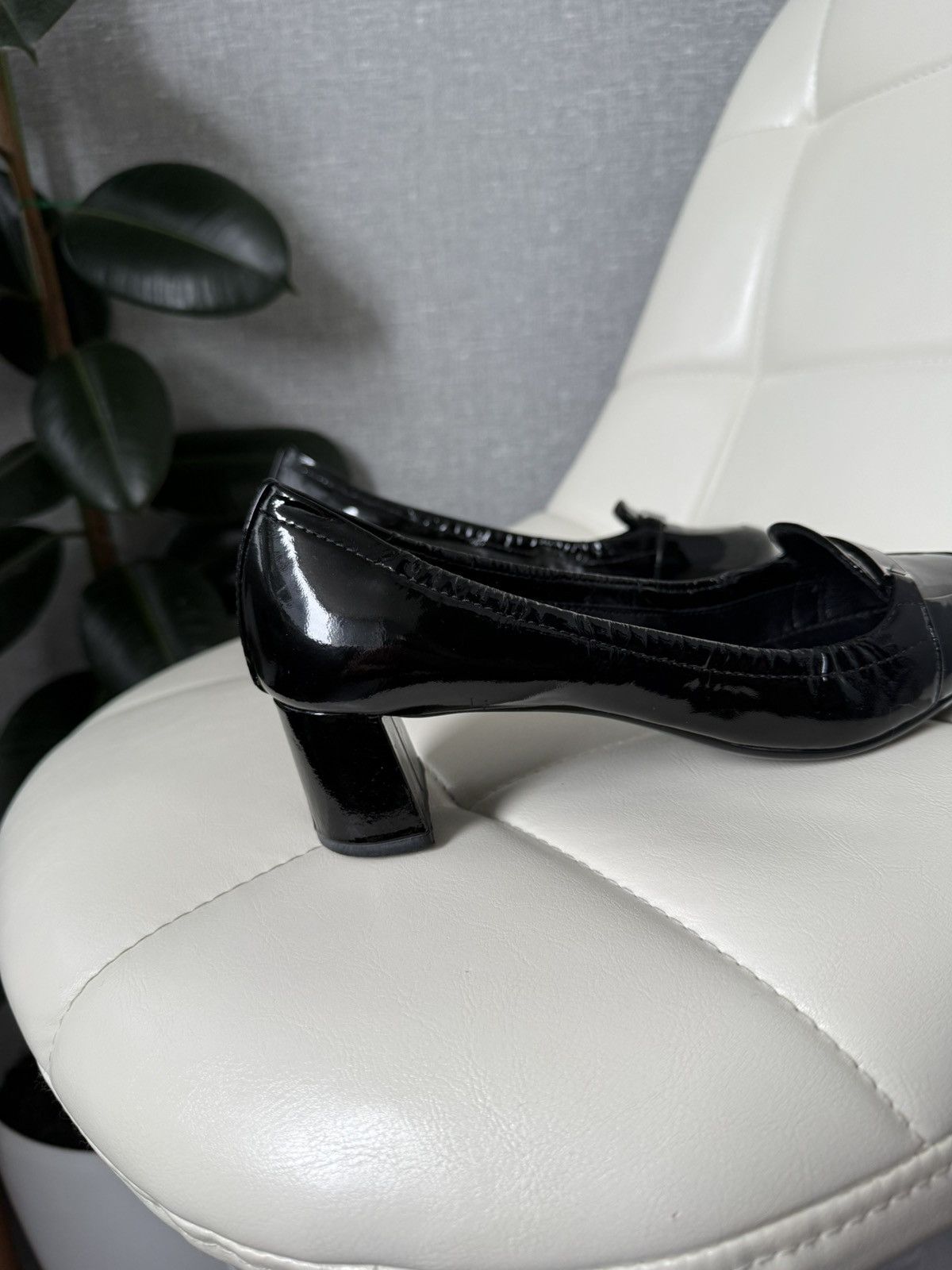 Prada Prada Linea Rossa Patent Leather Loafers Block Heel Shoes Size US 7 / IT 37 - 10 Thumbnail