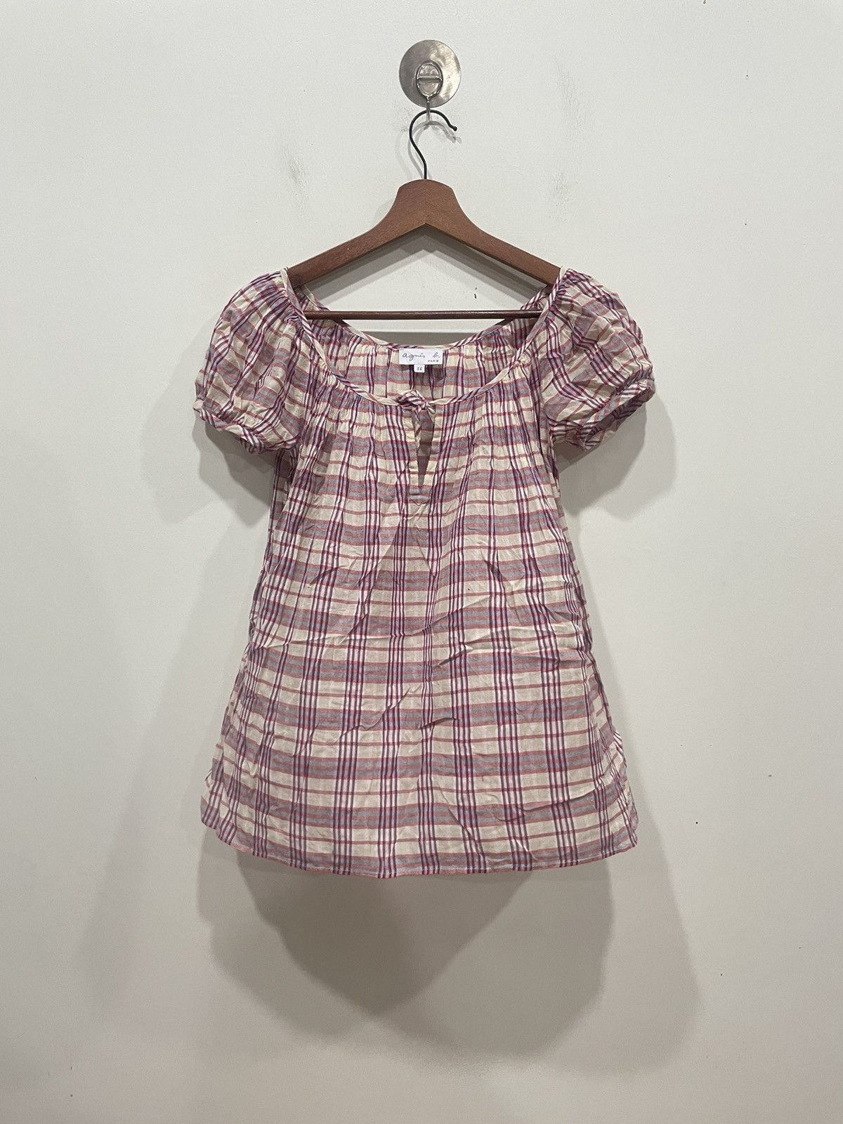 agnes b. Agnes B. Short Sleeve Blouse Size XS / US 0-2 / IT 36-38 - 1 Thumbnail