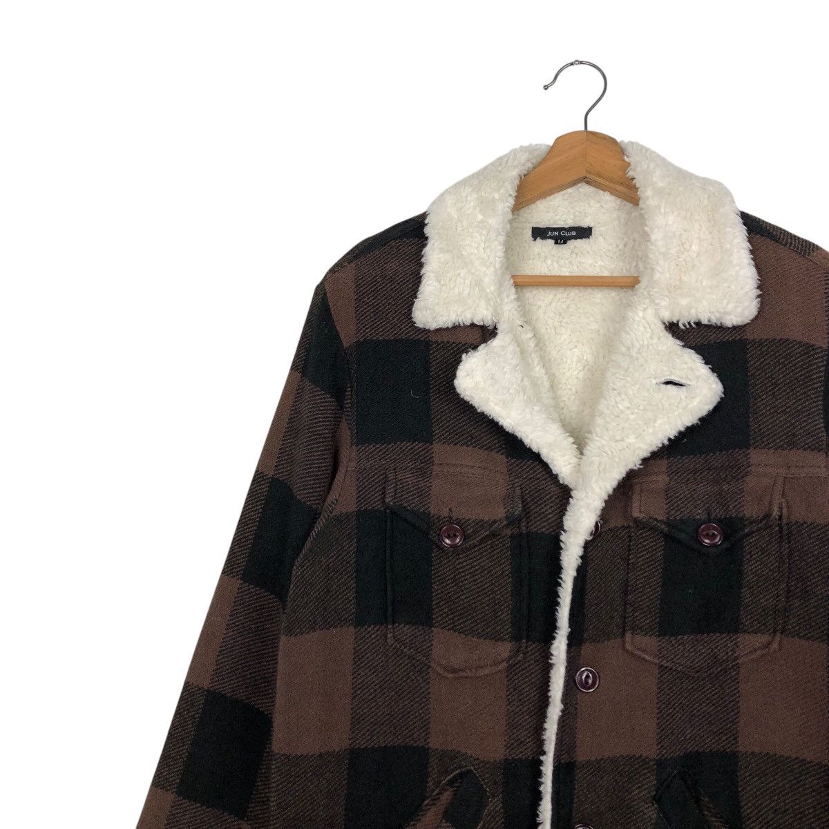 Japanese Brand × Vintage 📌Vintage Wool Jacket Double Collar Jun Club Issey Miyake Size US M / EU 48-50 / 2 - 8 Thumbnail
